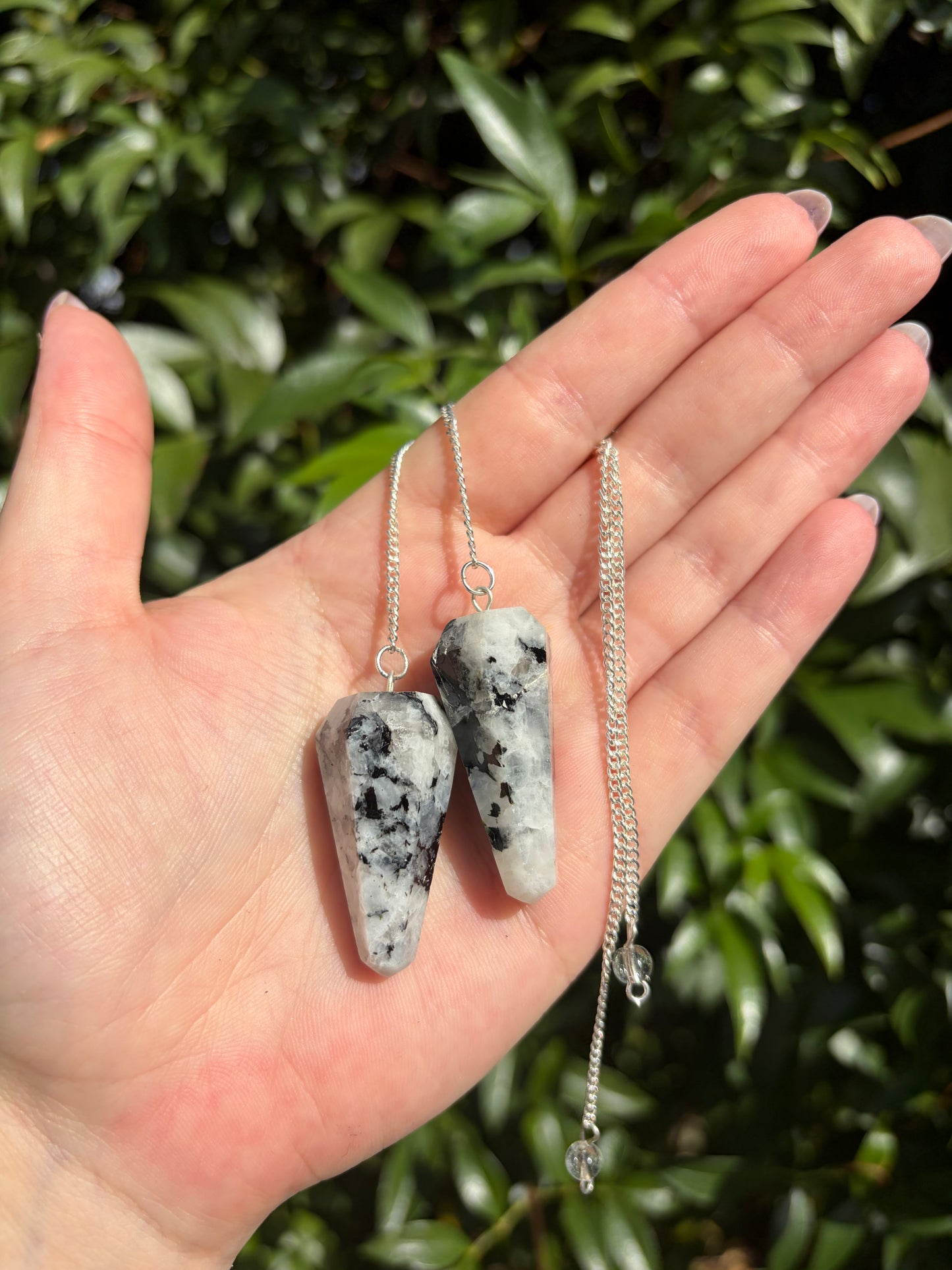 Rainbow Moonstone Pendulum