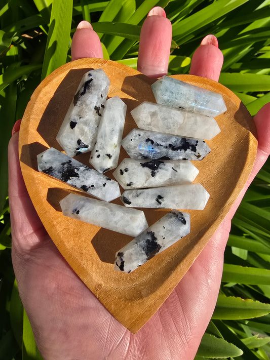 Rainbow Moonstone Double Terminated Point