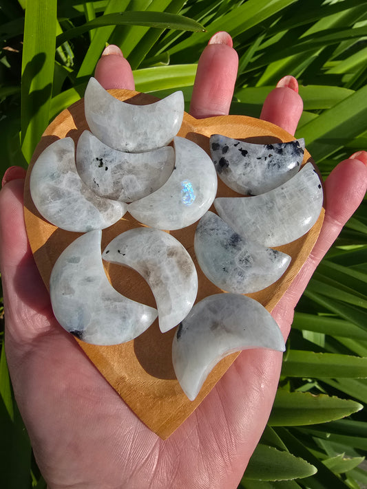 Rainbow Moonstone Small Moon