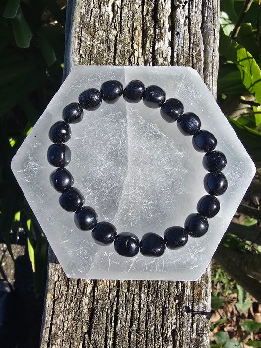 Black Obsidian | Nugget Bead Bracelet