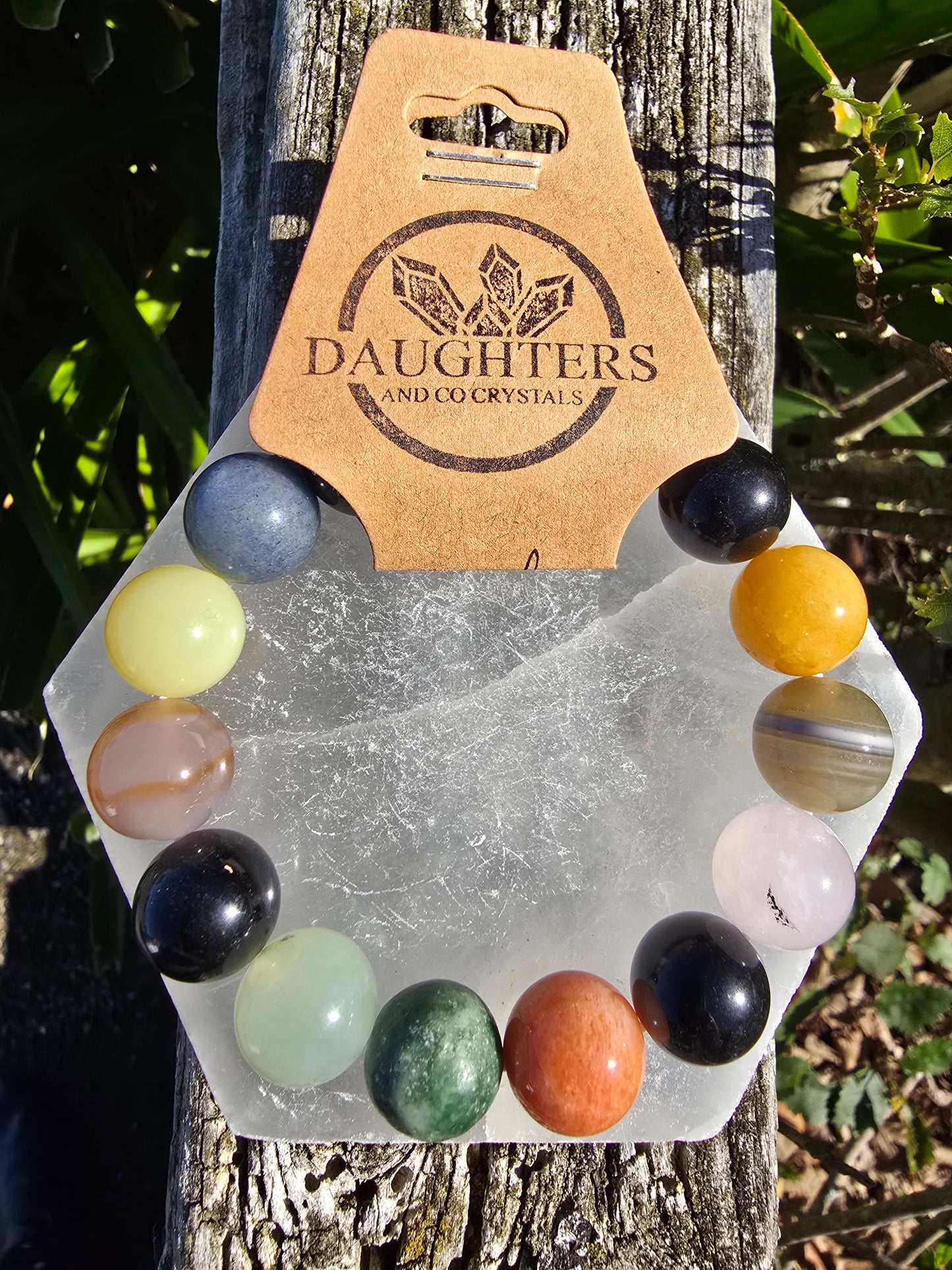 Mixed Crystal | Large Round Bead Bracelet