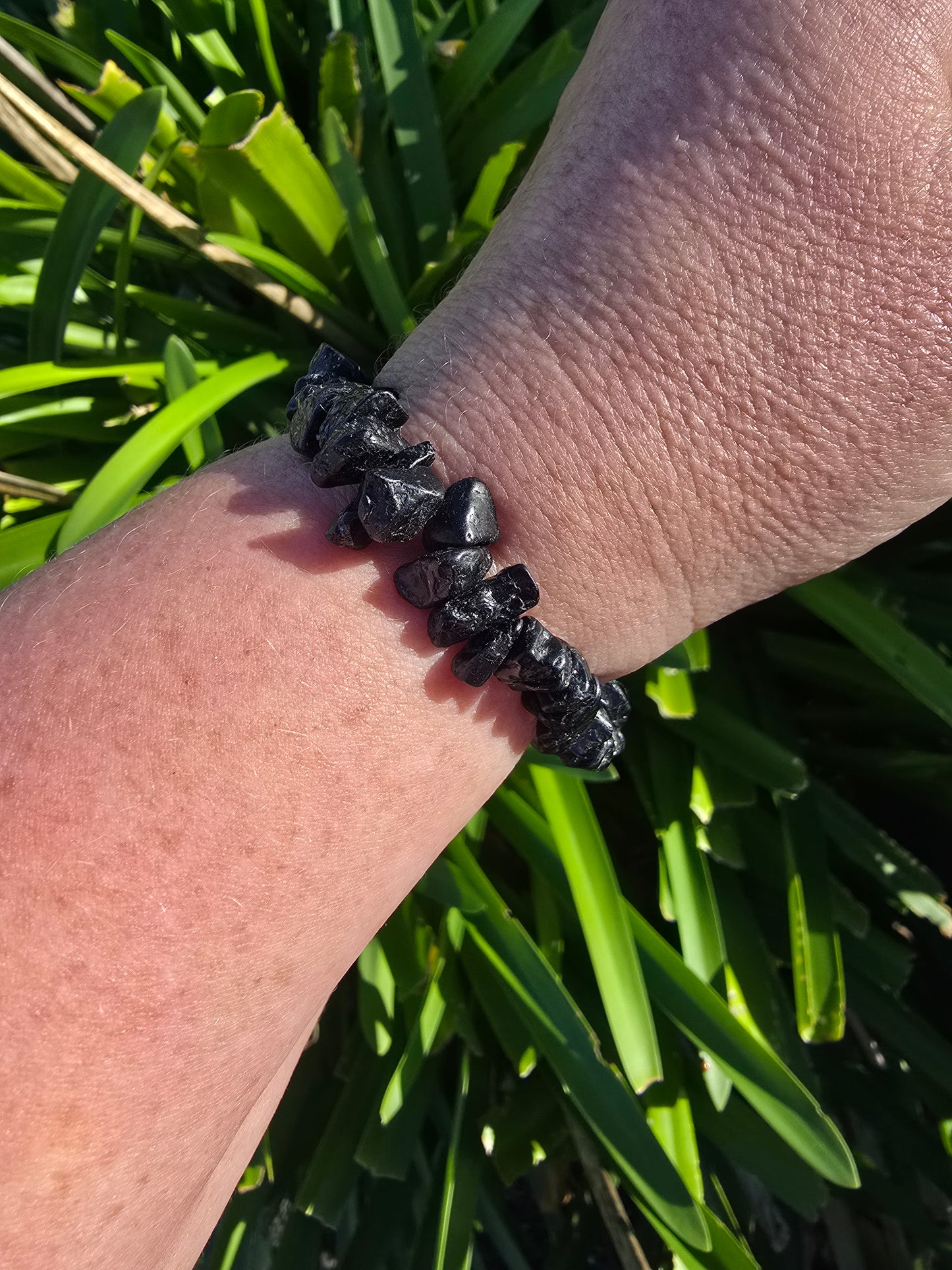 Black Tourmaline | Crystal Chip Bracelet