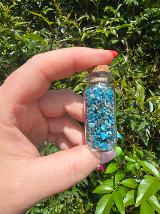 Apatite Crystal Chip Bottle