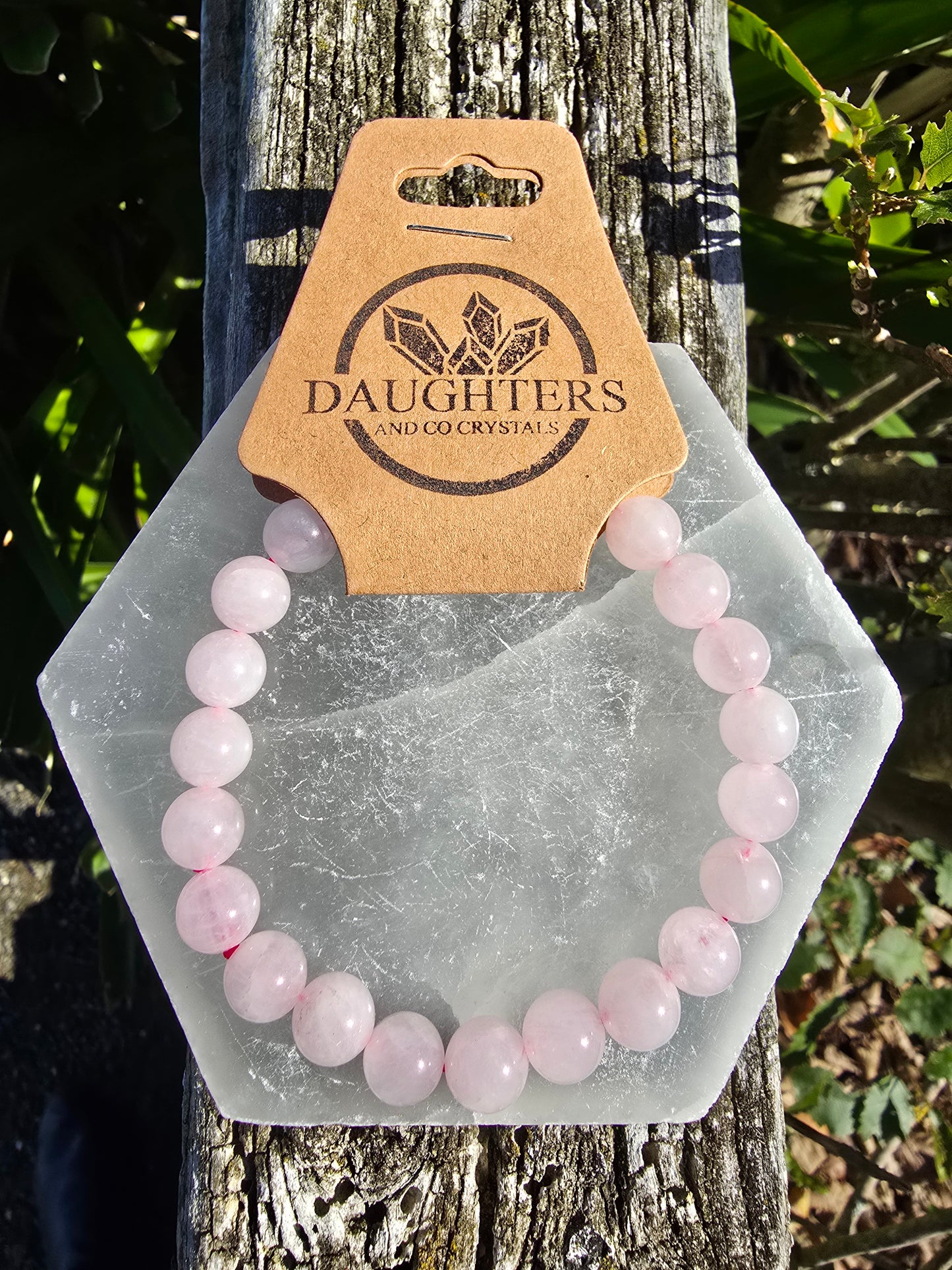 Rose Quartz | Round Bead Bracelet