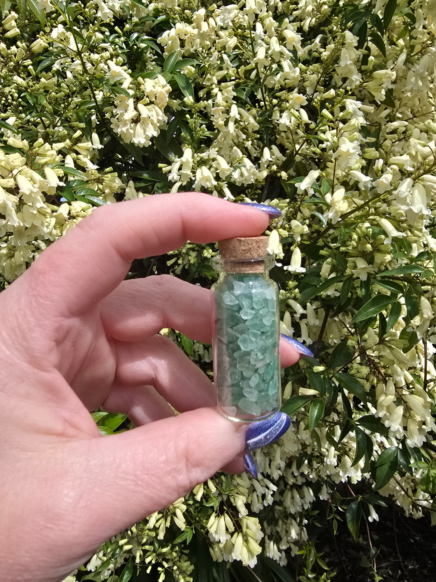 Green Aventurine Crystal Chip Bottle
