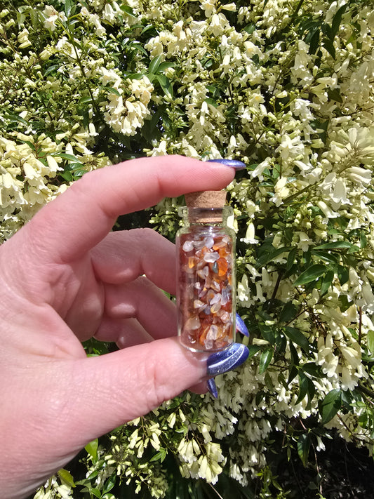 Carnelian Chip Bottle