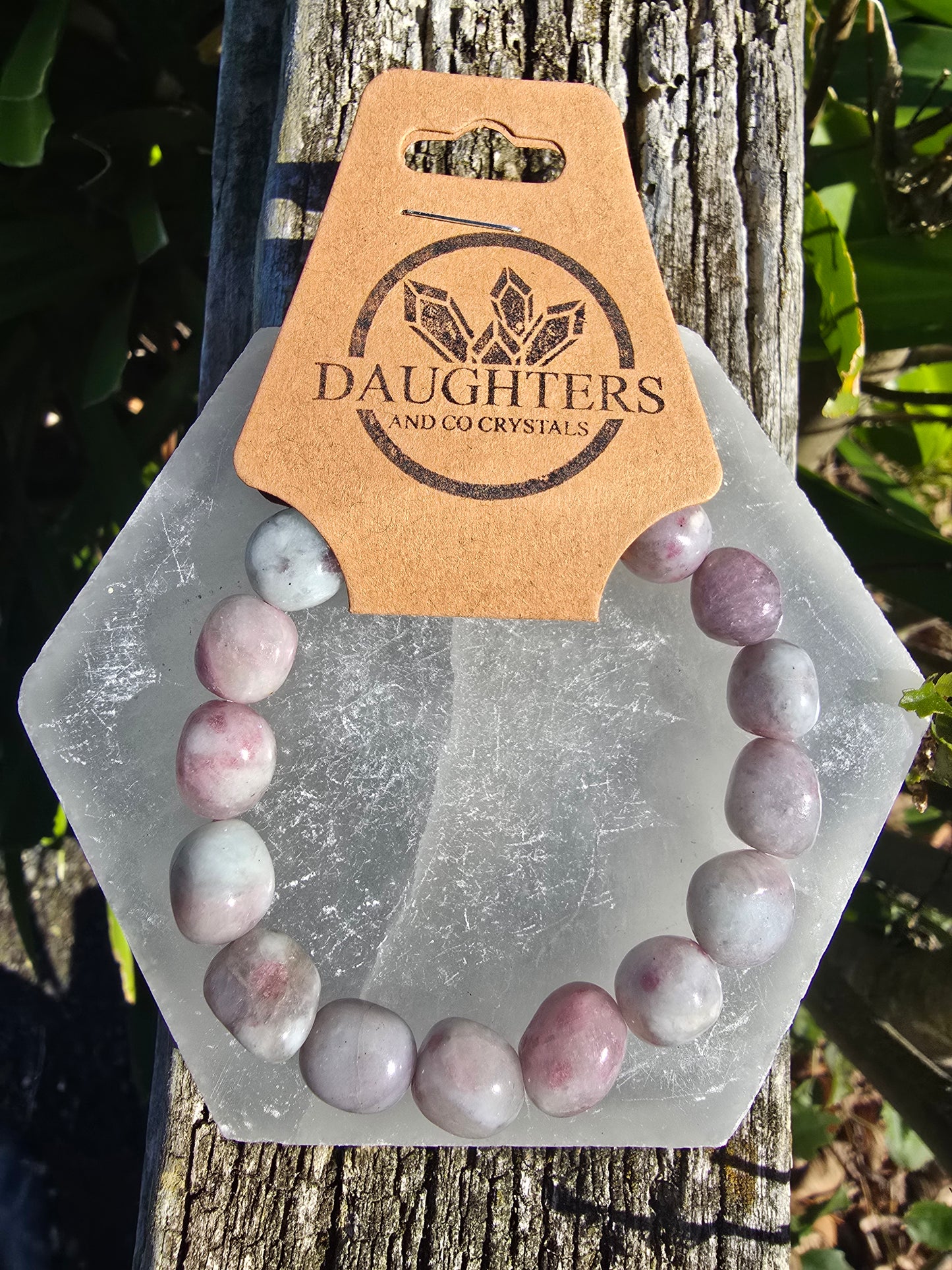 Pink Tourmaline | Nugget Bead Bracelet