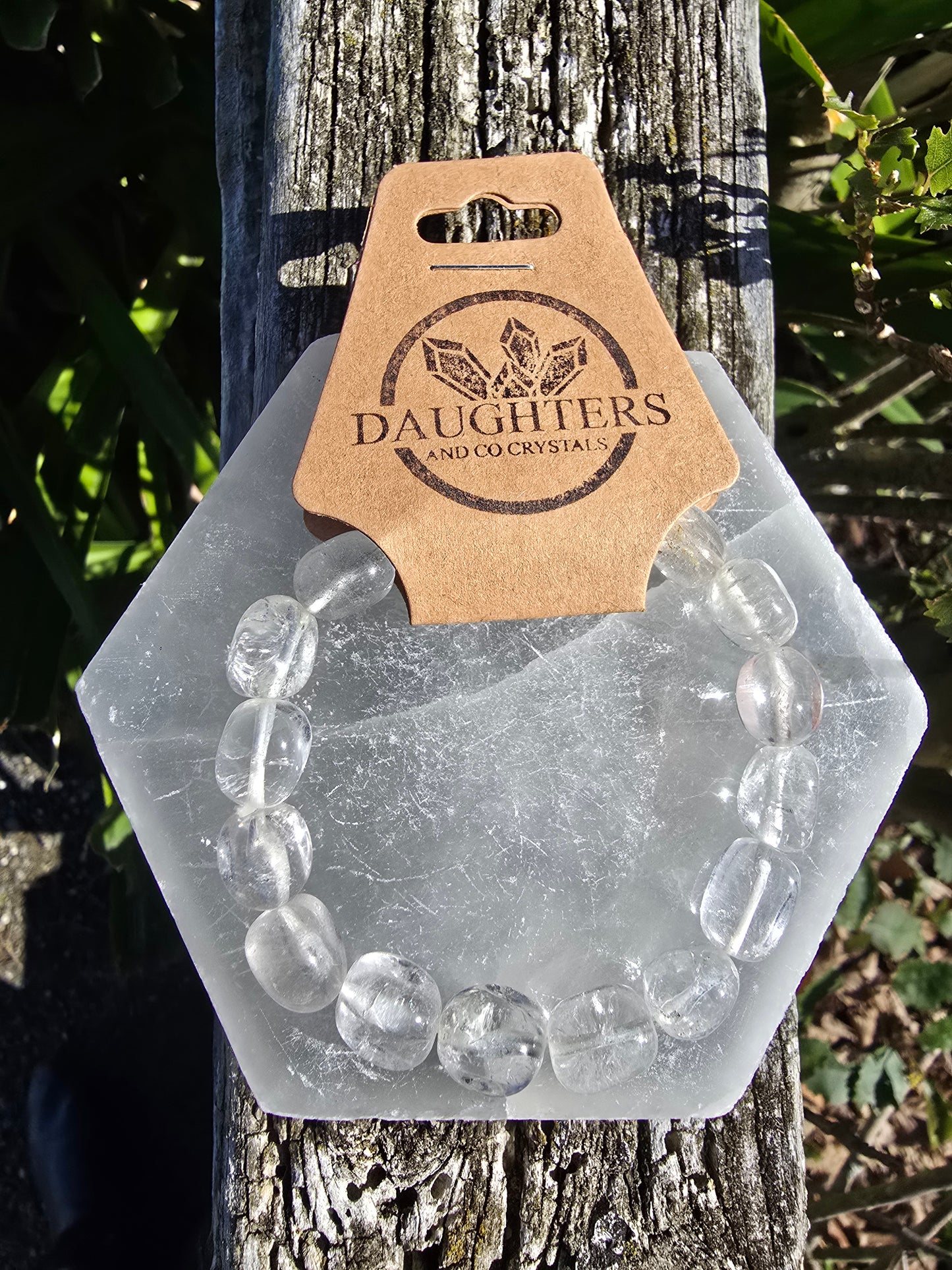 Clear Quartz | Nugget Bead Bracelet
