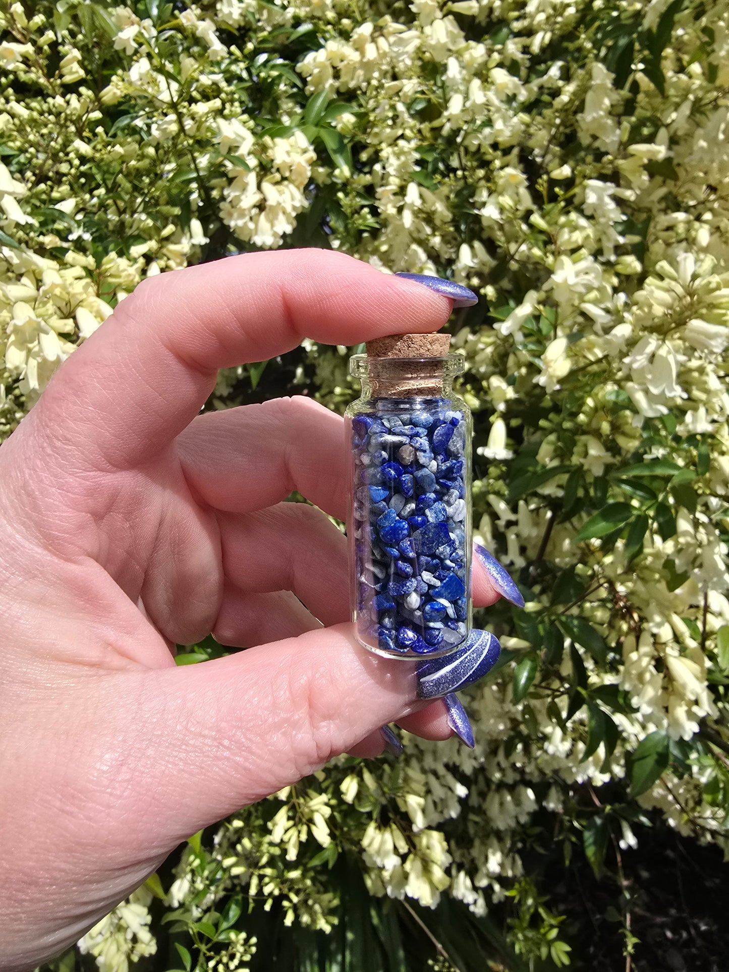 Lapis lazuli Chip Bottle