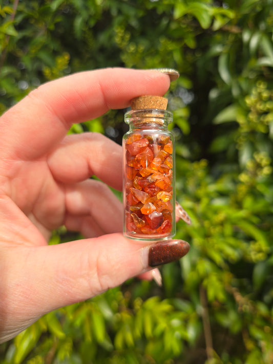 Carnelian Chip Bottle