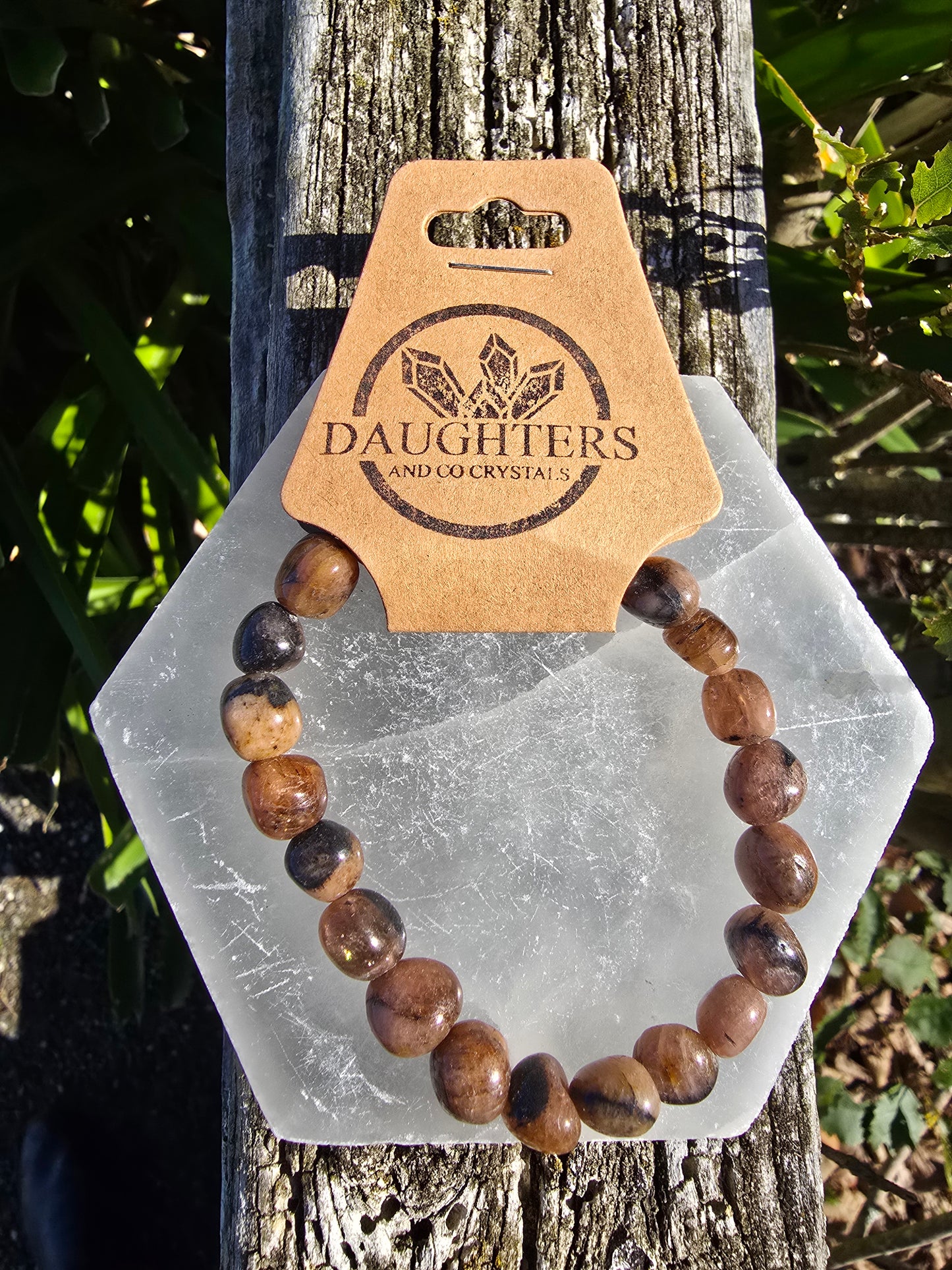 Chiastolite | Nugget Bead Bracelet