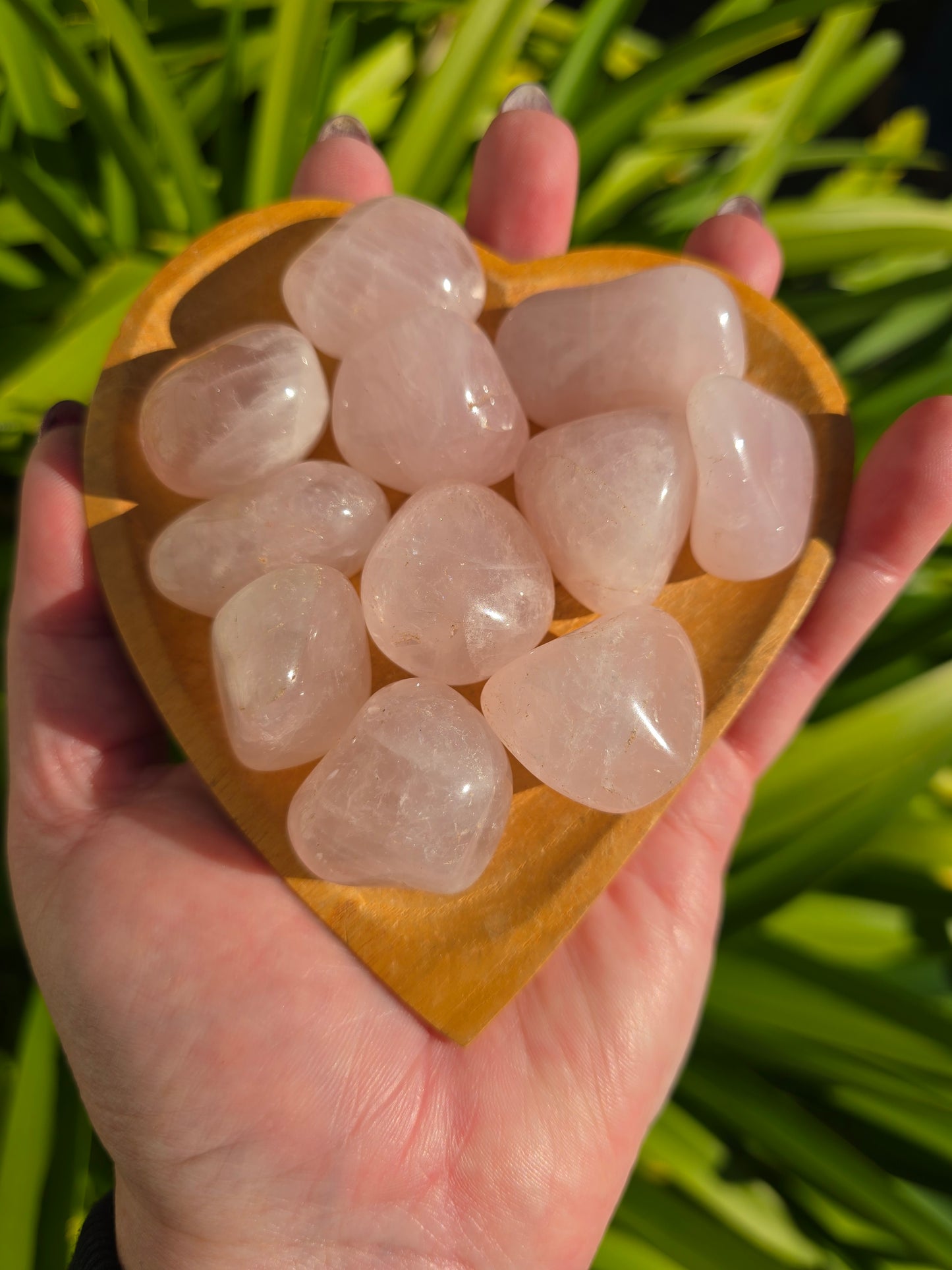Rose Quartz Tumbled Stone | A Grade