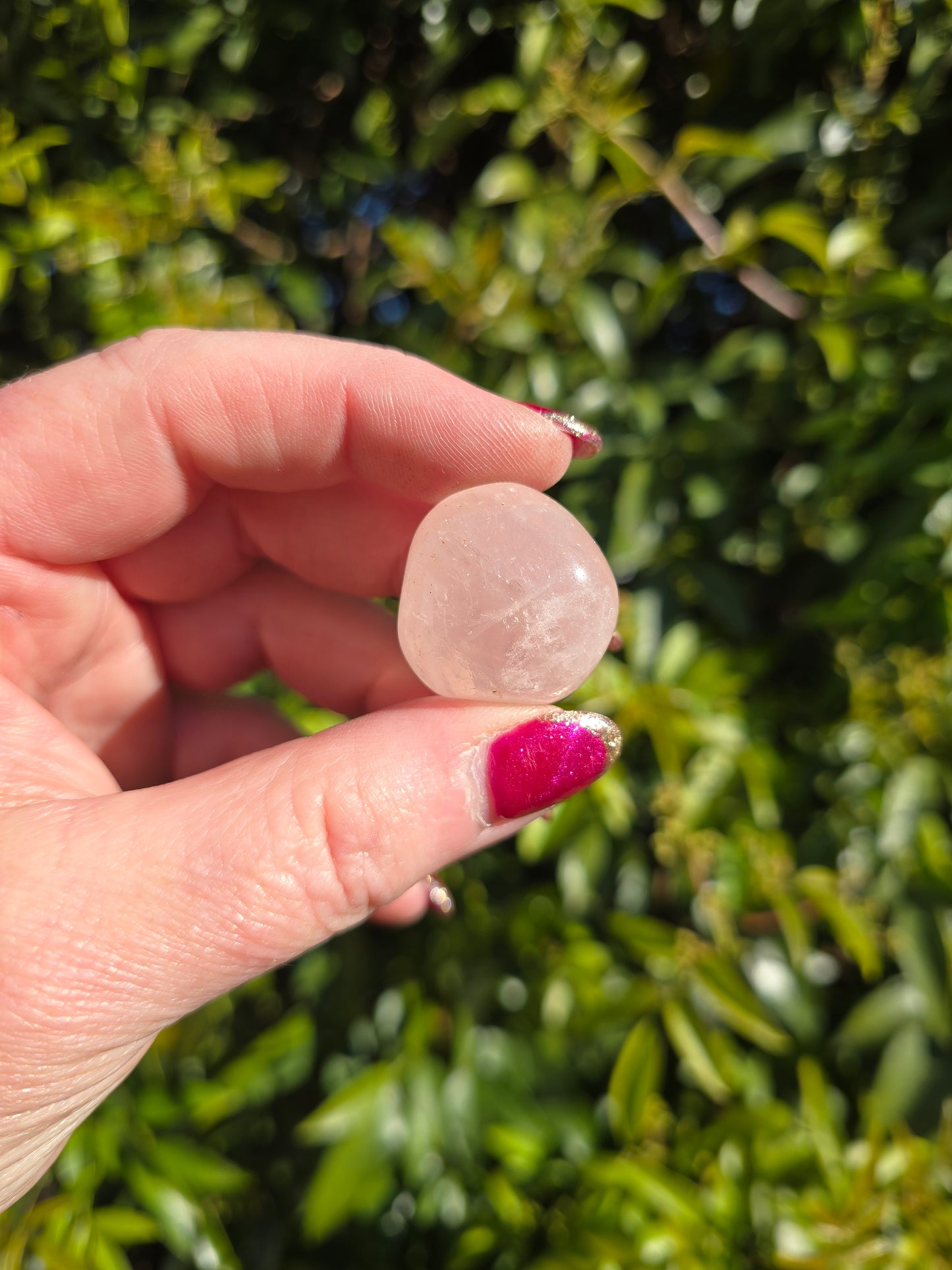 Rose Quartz Tumbled Stone | A Grade