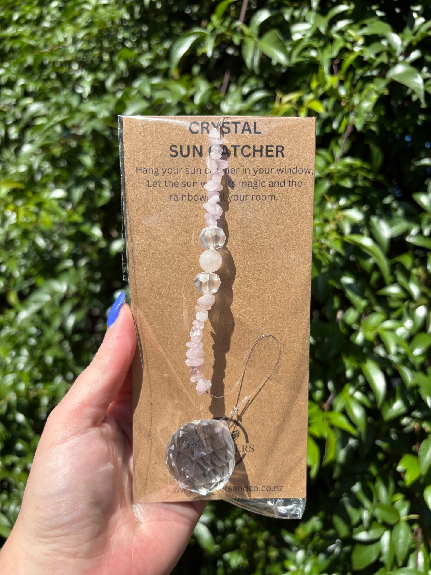 Rose Quartz | Sphere Sun Catcher C