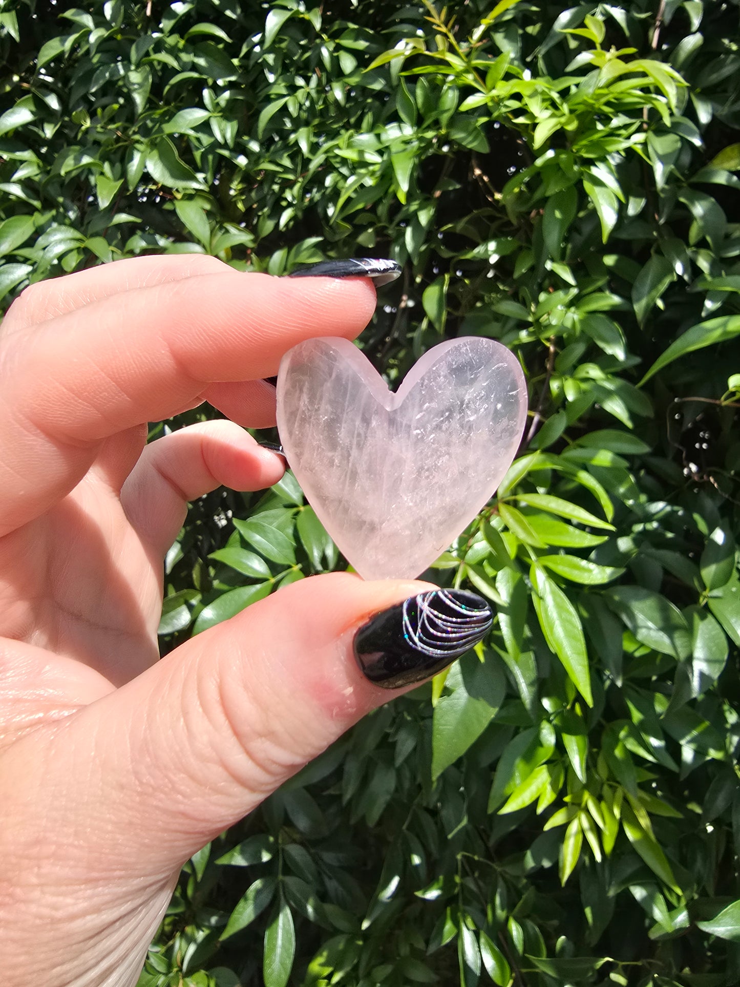 Rose Quartz 3D Small Heart