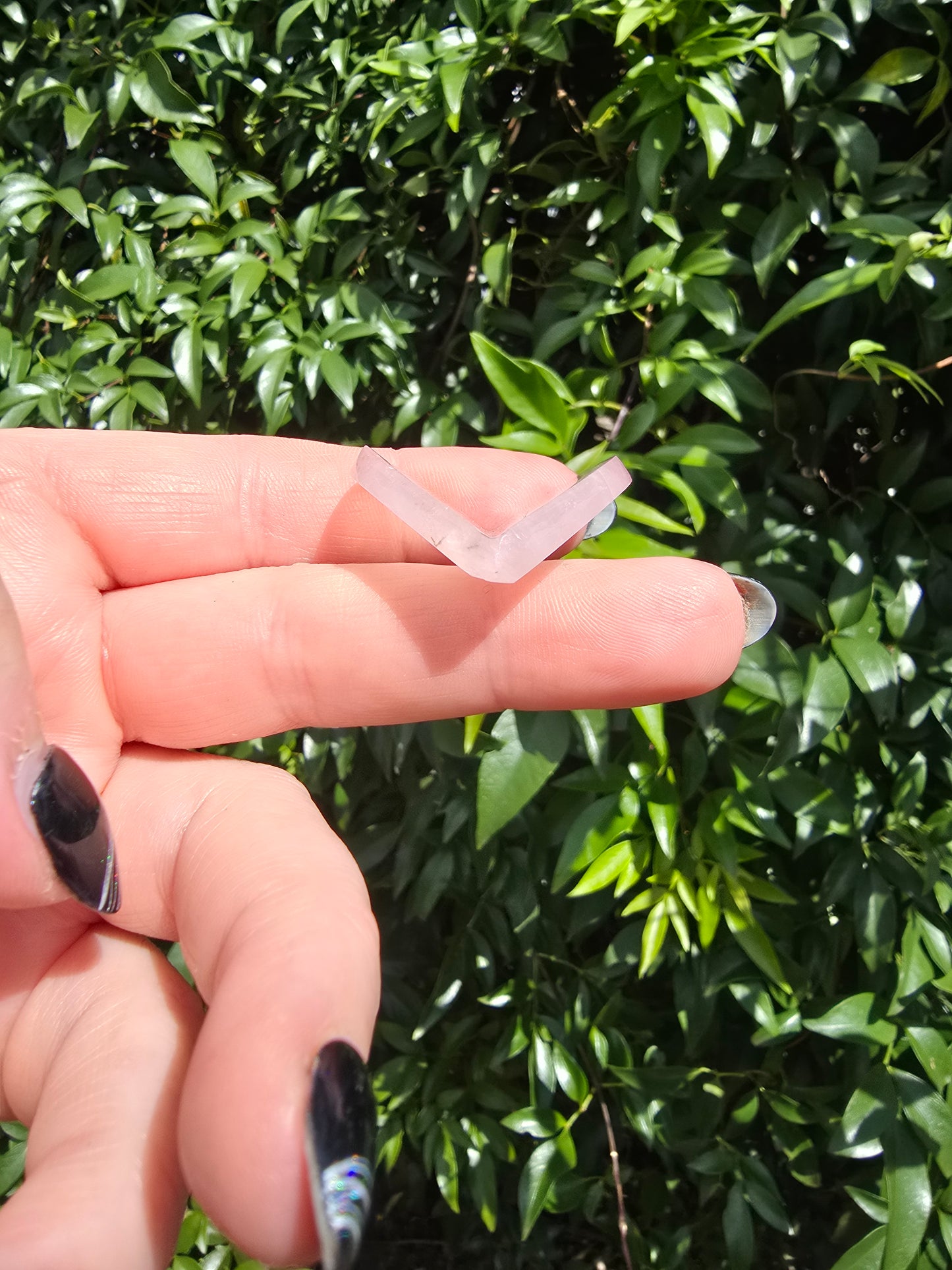 Rose Quartz 3D Small Heart