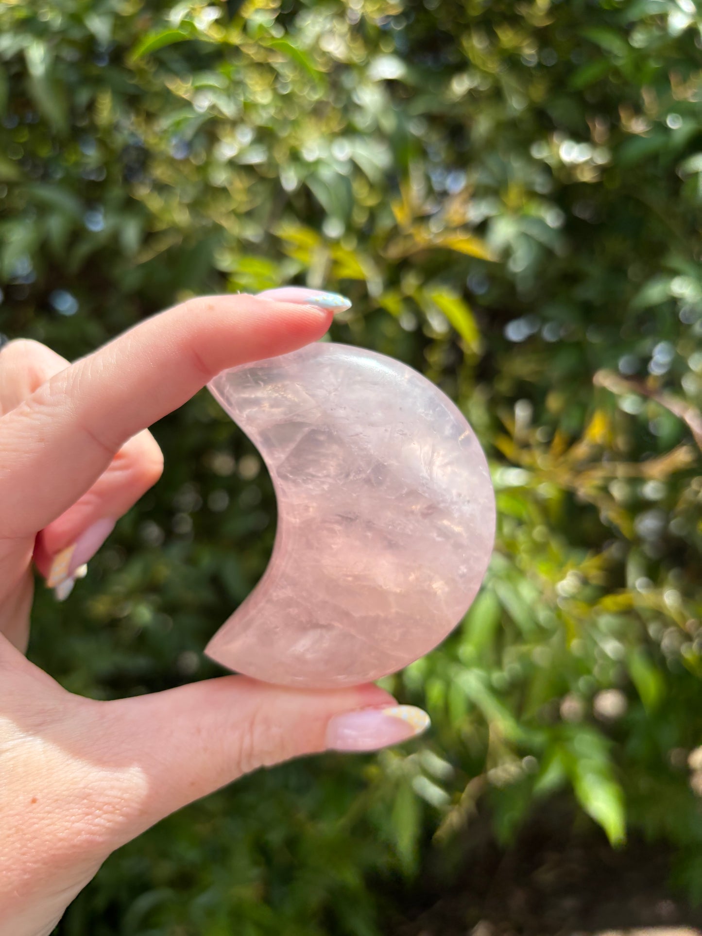 Rose Quartz Moon D