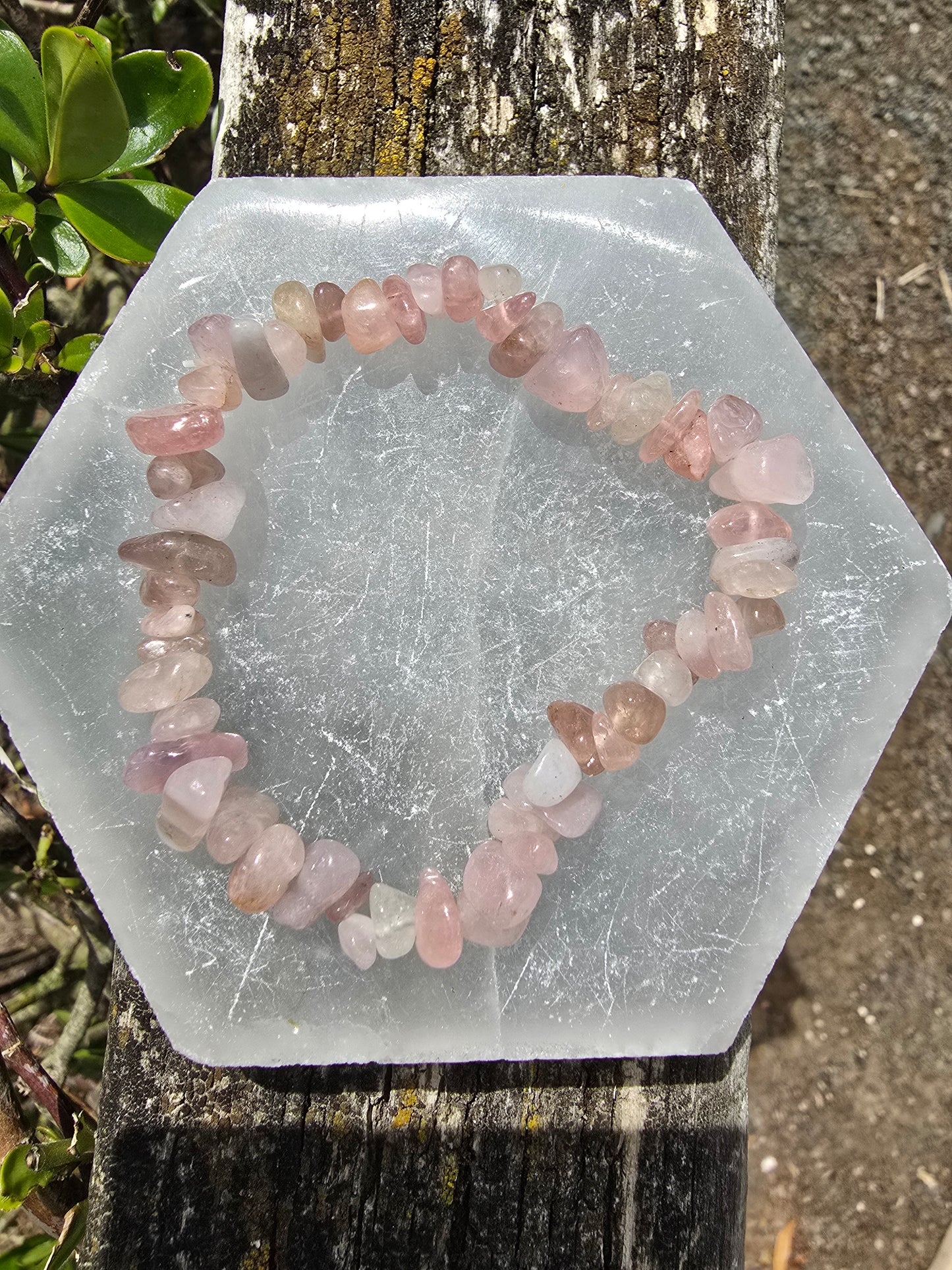 Rose Quartz | Crystal Chip Bracelet
