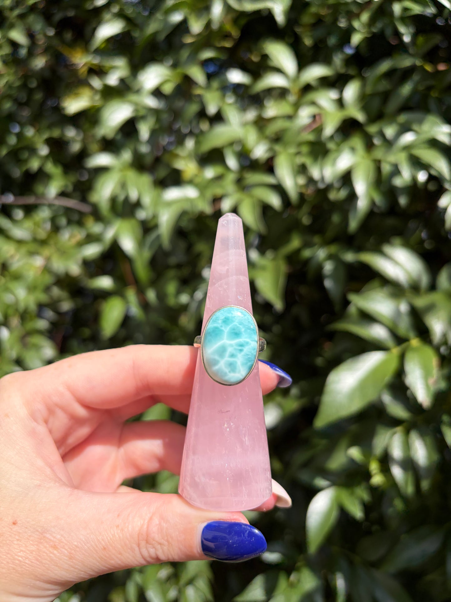 Rose Quartz Ring Holder