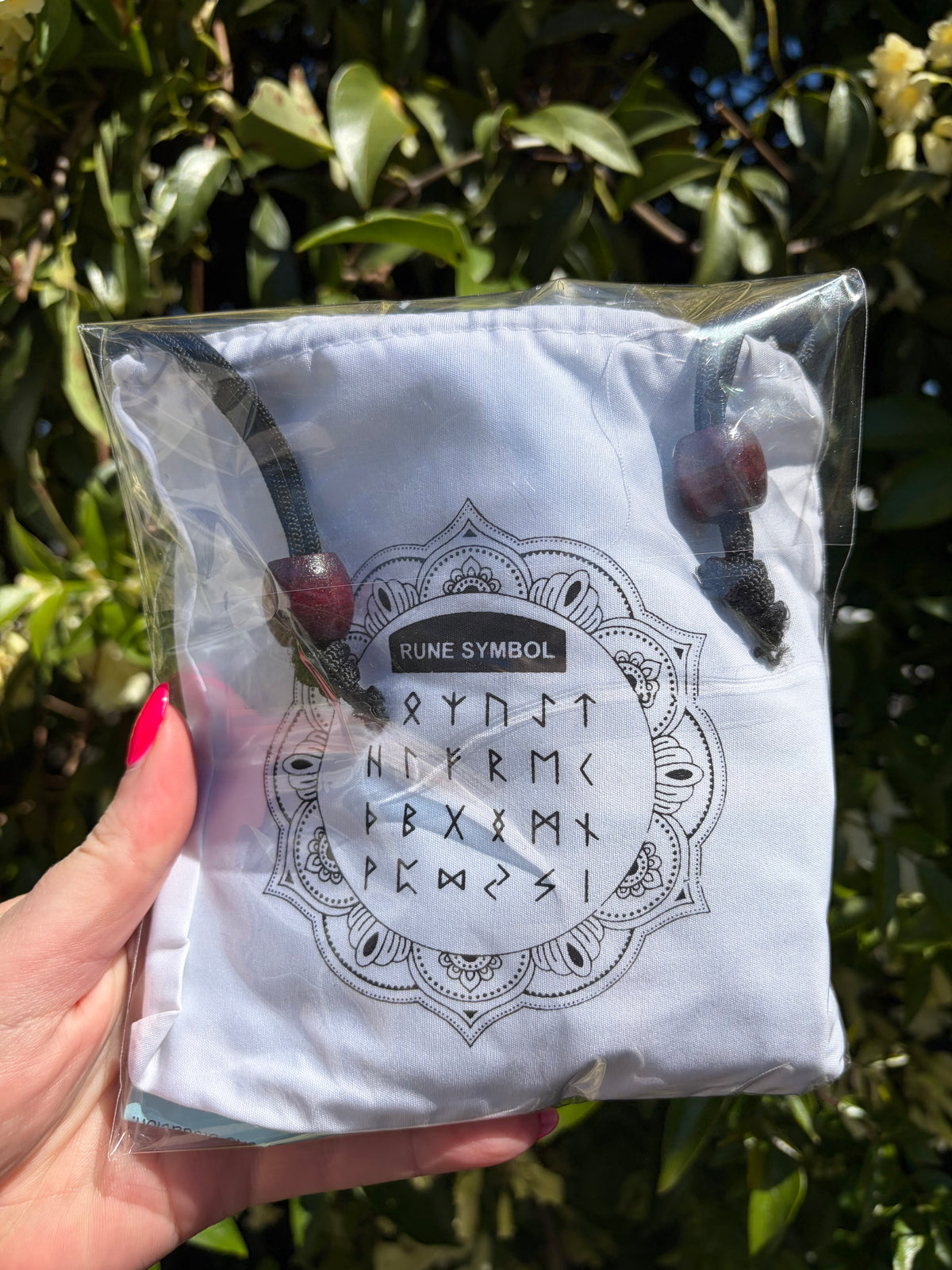Rose Quartz Crystal Rune Set