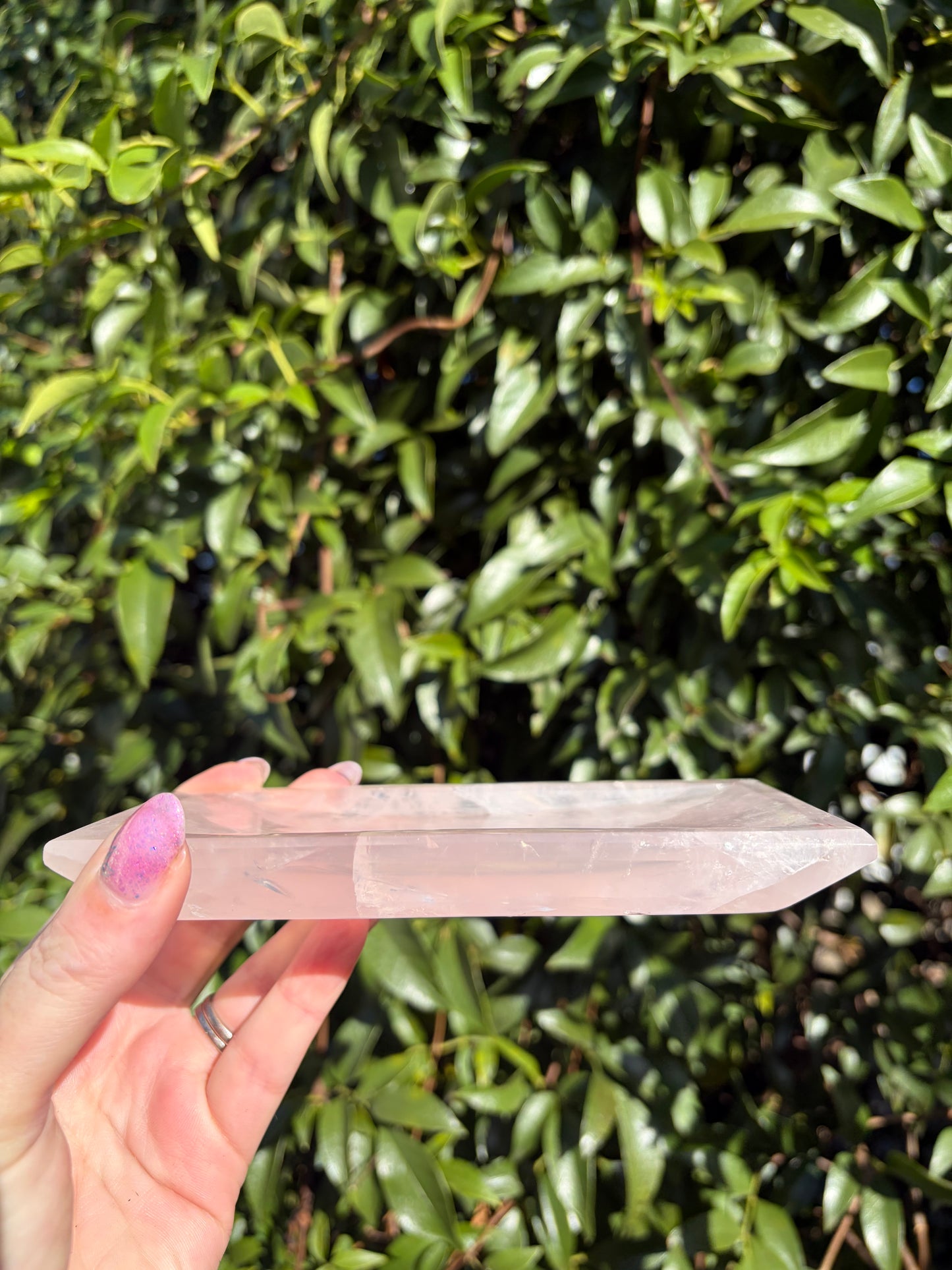 Rose Quartz Rectangle Tray A