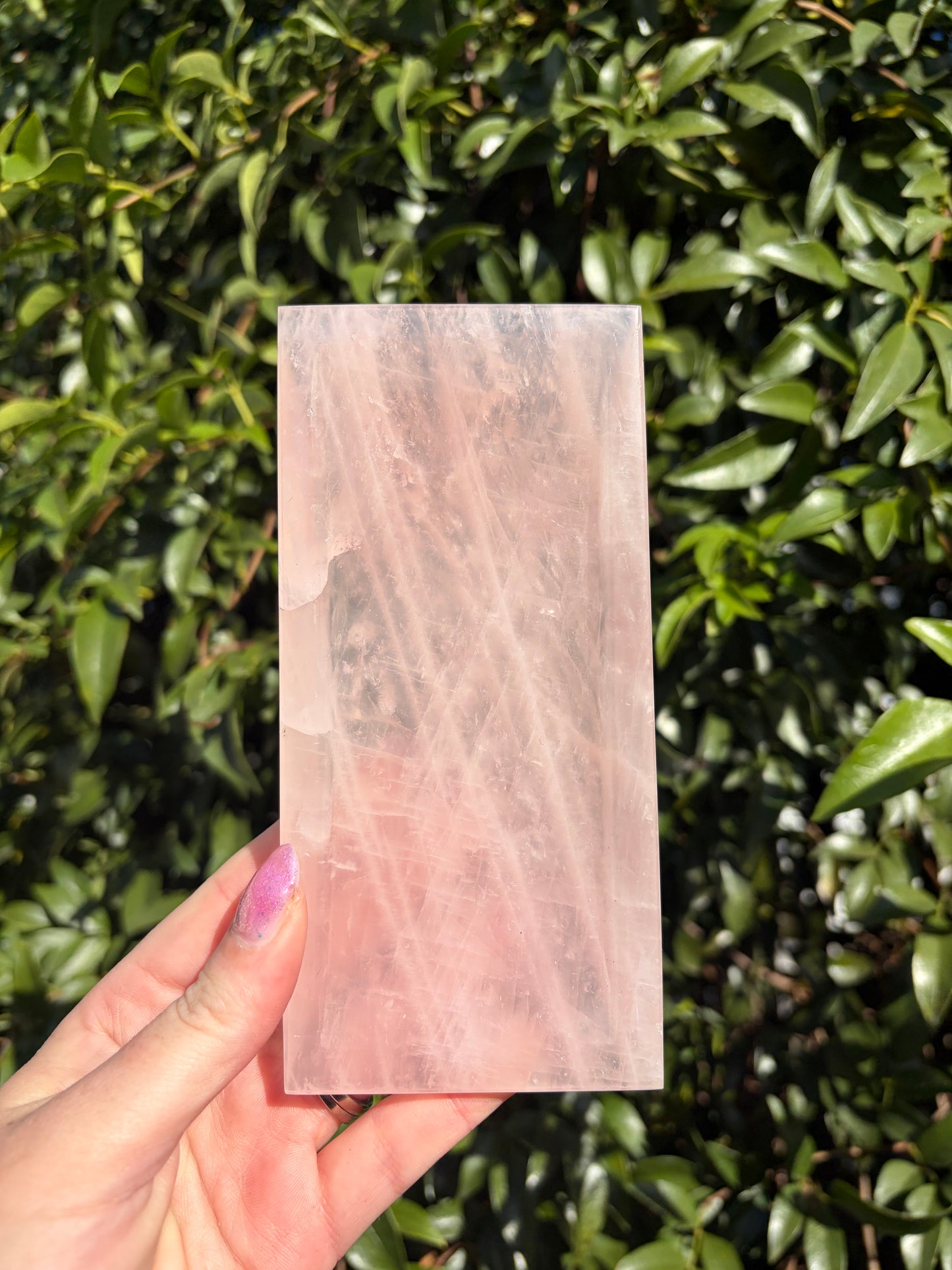 Rose Quartz Rectangle Tray B
