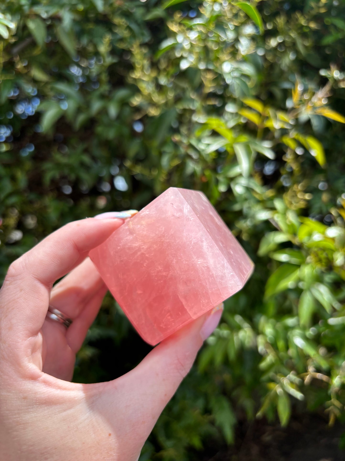 Rose Quartz Cube A