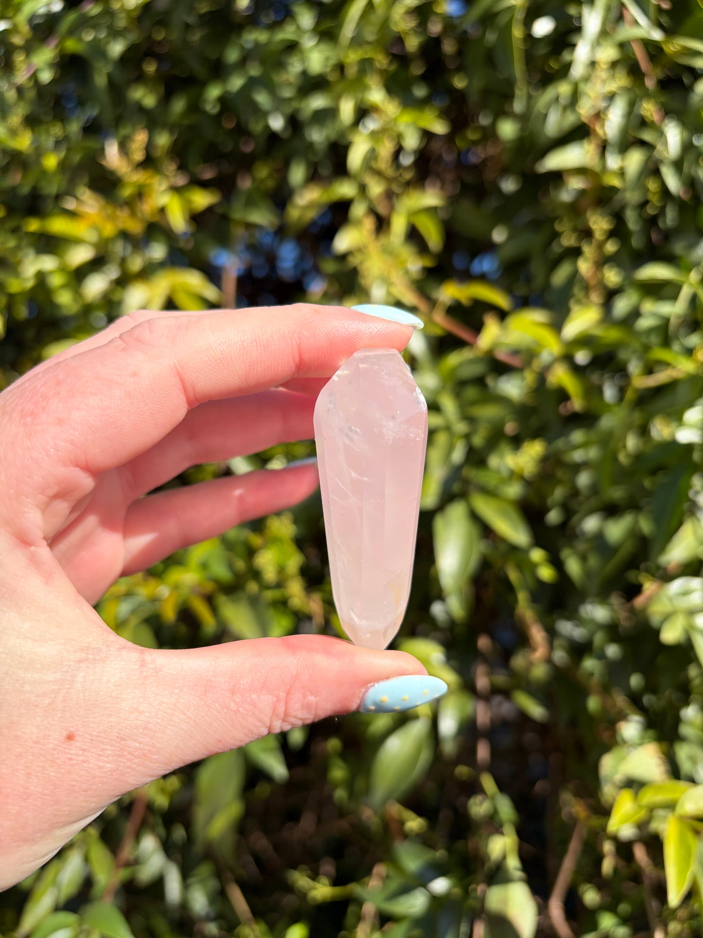 Rose Quartz Faceted Heart A