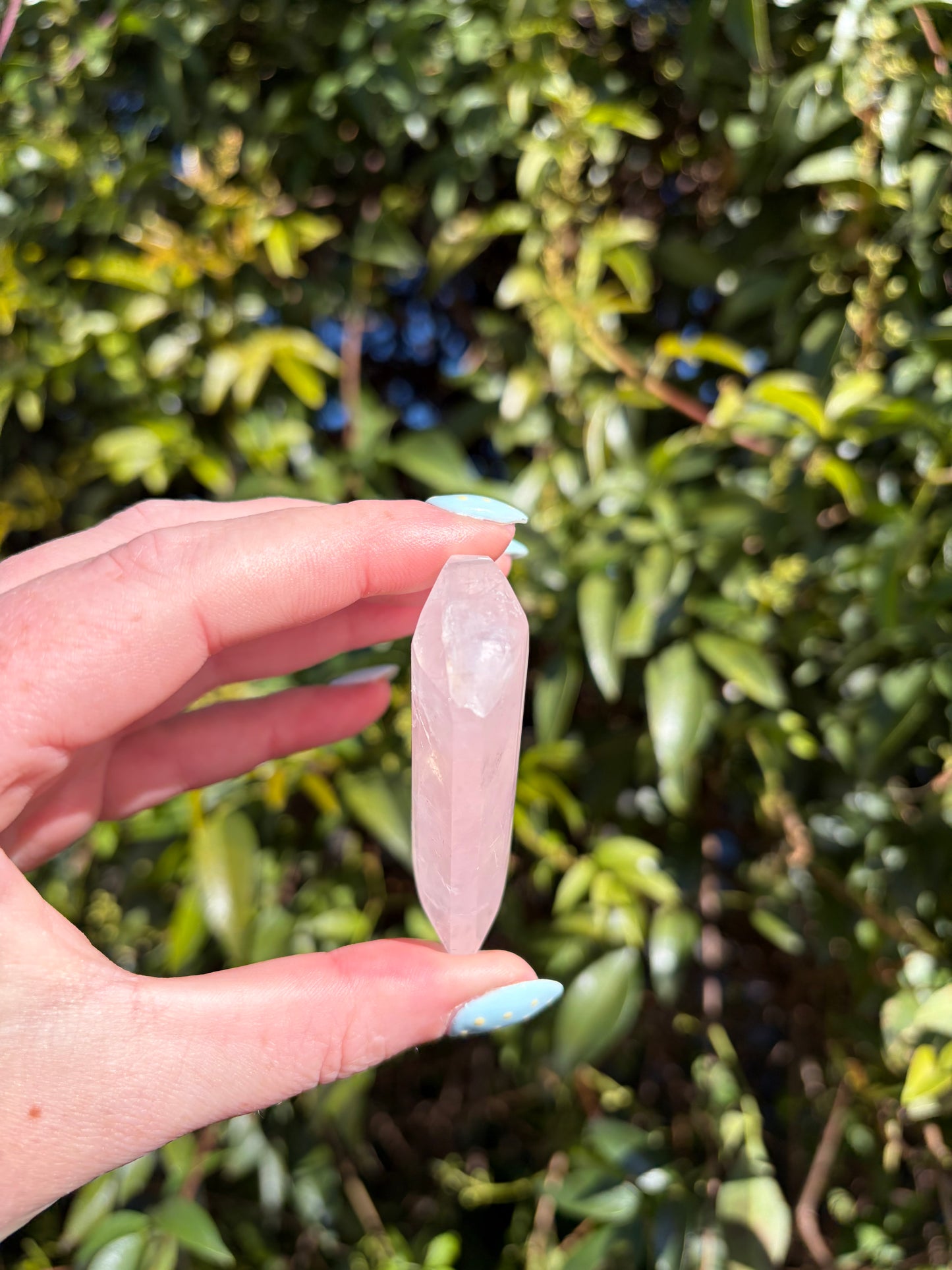 Rose Quartz Faceted Heart B