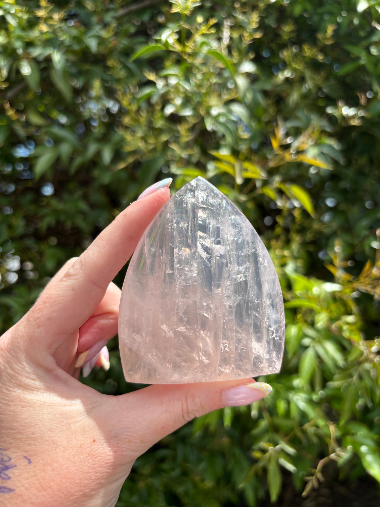 Rose Quartz Flame Piece B