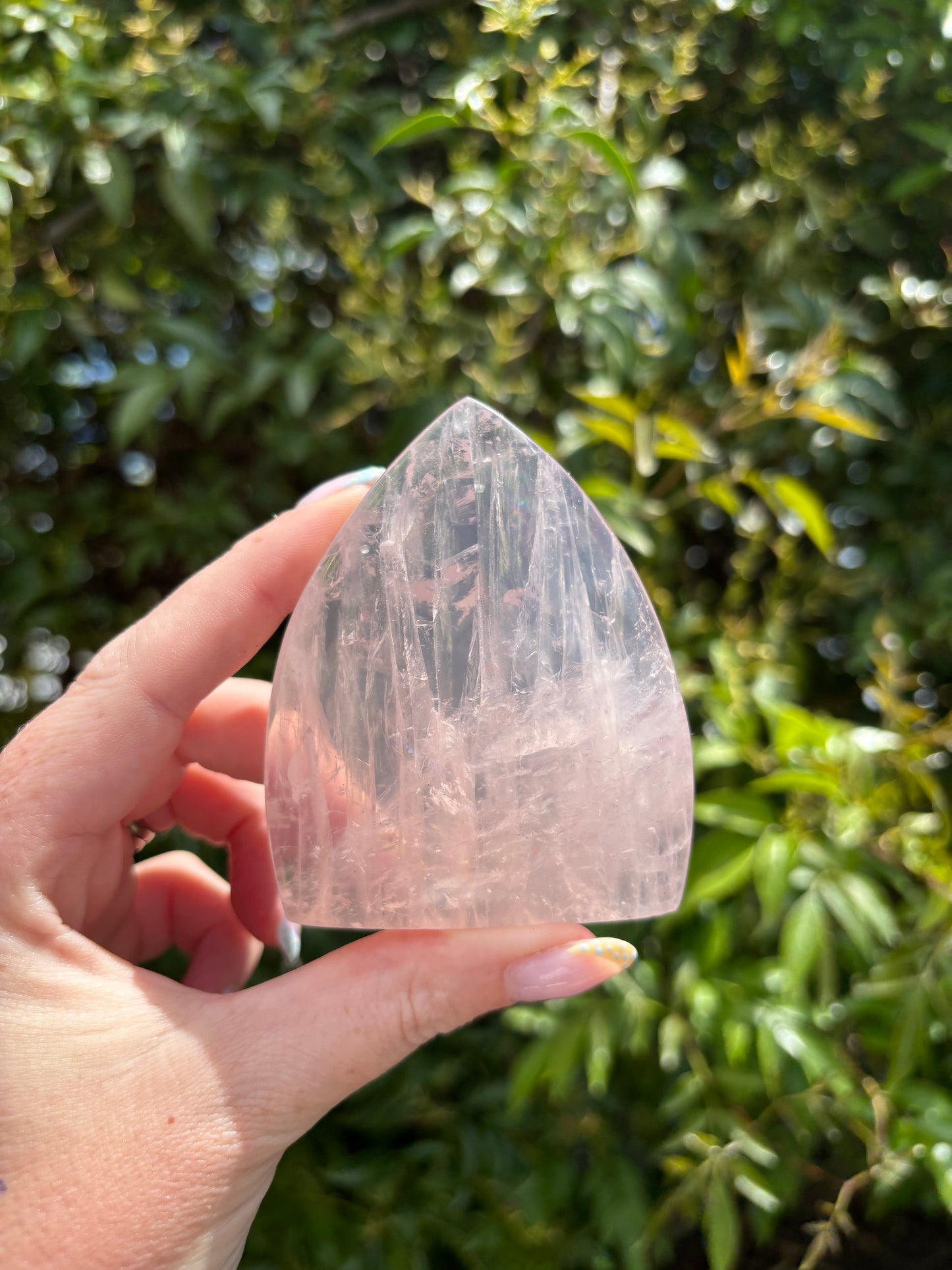 Rose Quartz Flame Piece B