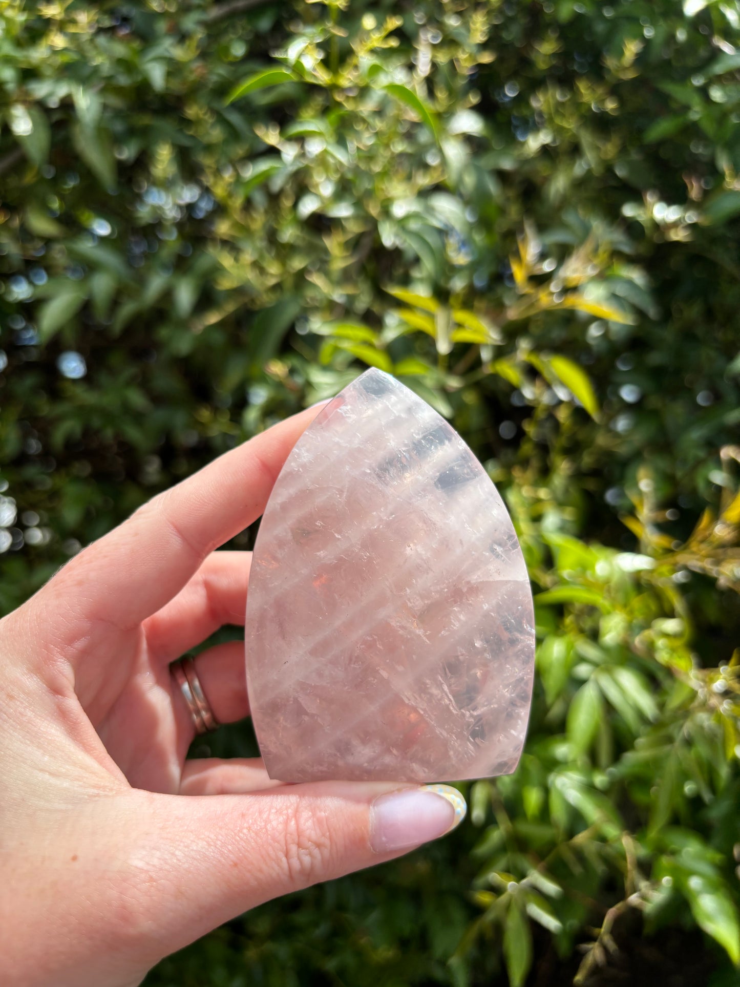 Rose Quartz Flame Piece C