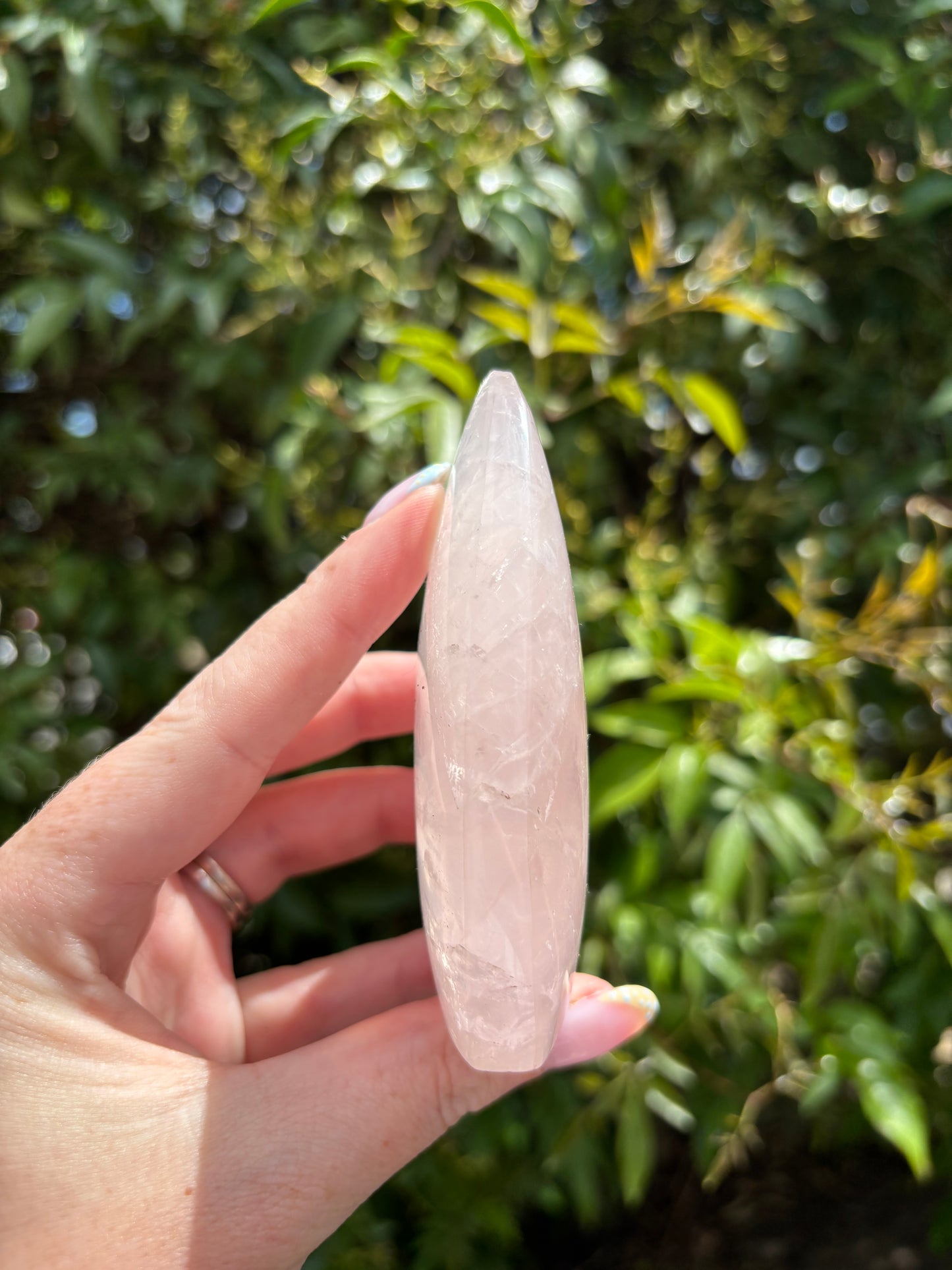 Rose Quartz Flame Piece A