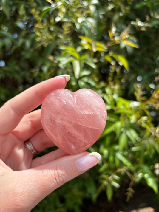 Rose Quartz Heart C