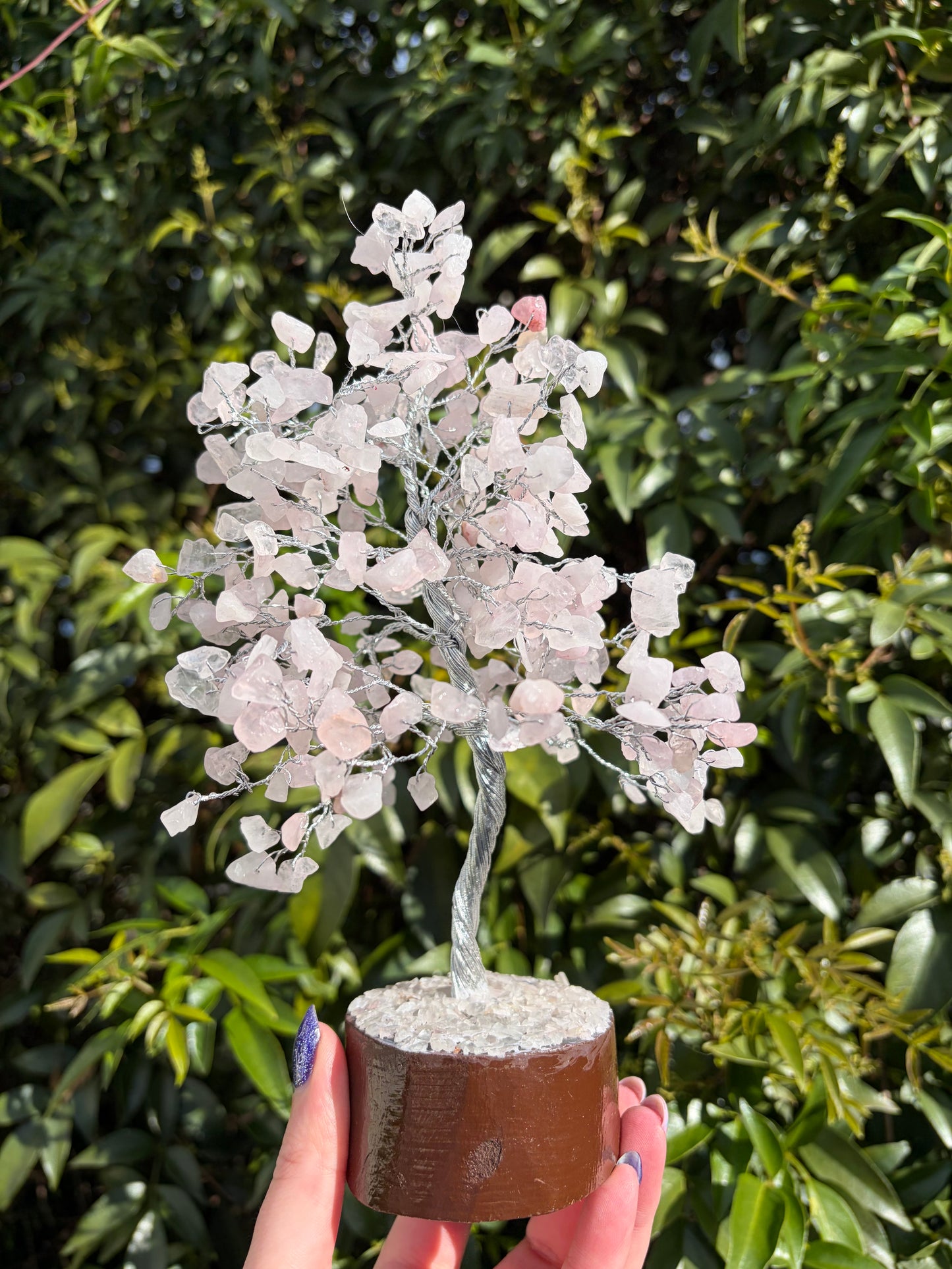 Rose Quartz Crystal Tree Large