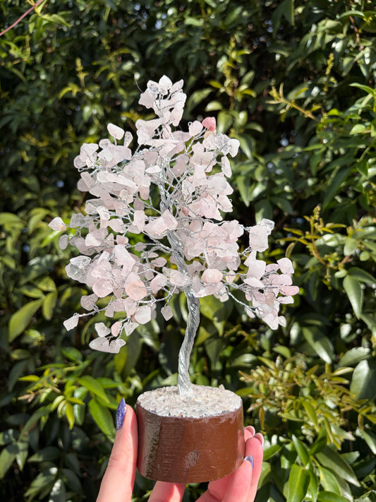 Rose Quartz Crystal Tree Large