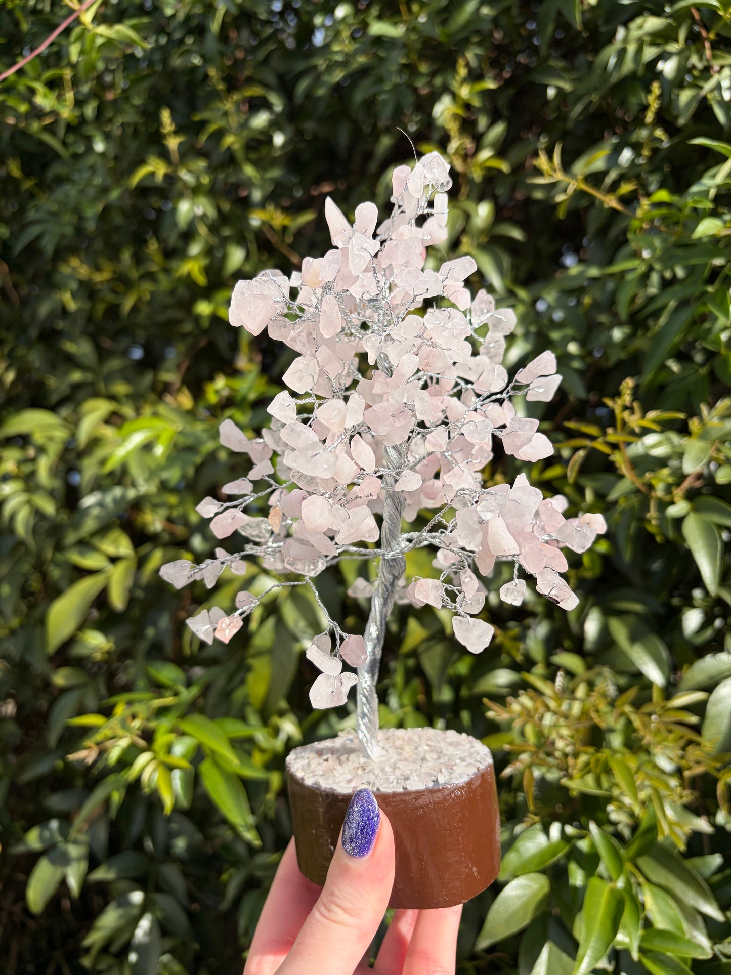 Rose Quartz Crystal Tree Large