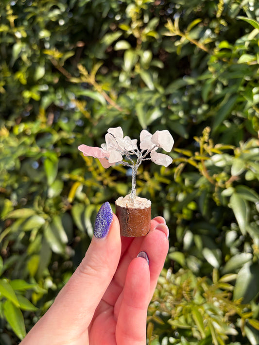 Rose Quartz Crystal Tree Mini