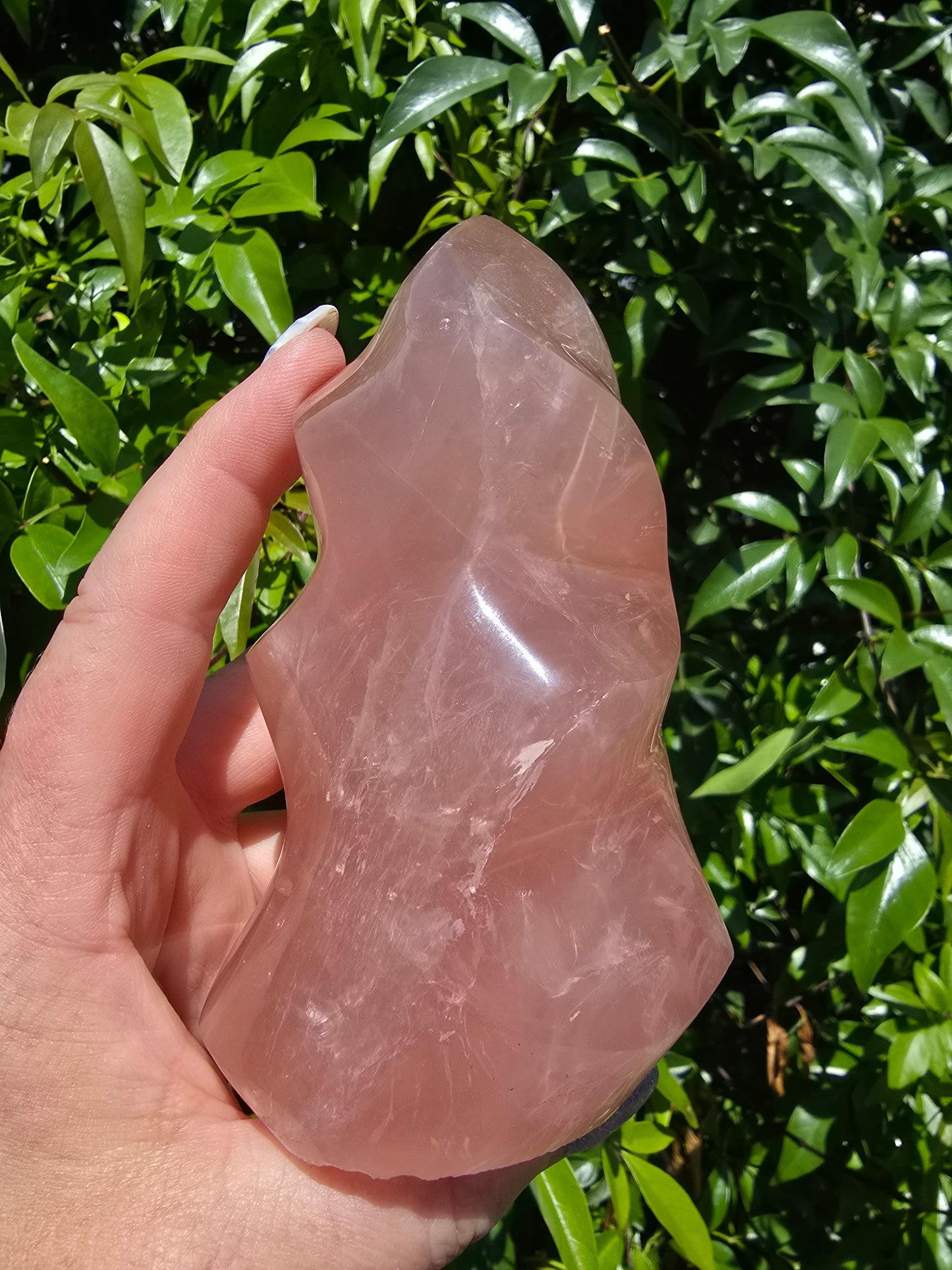 Rose Quartz Large Flame D
