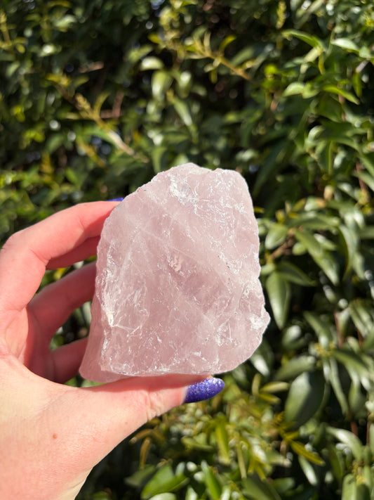 Rose Quartz Large Rough Piece A