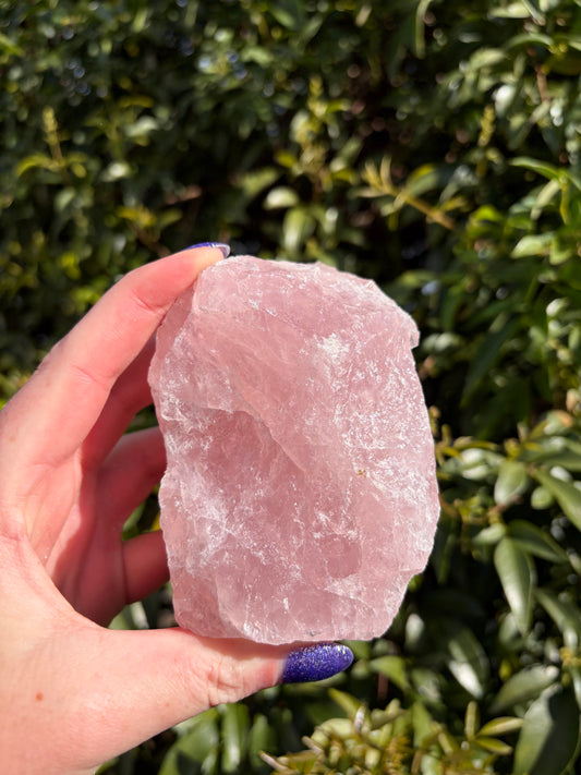 Rose Quartz Large Rough Piece E