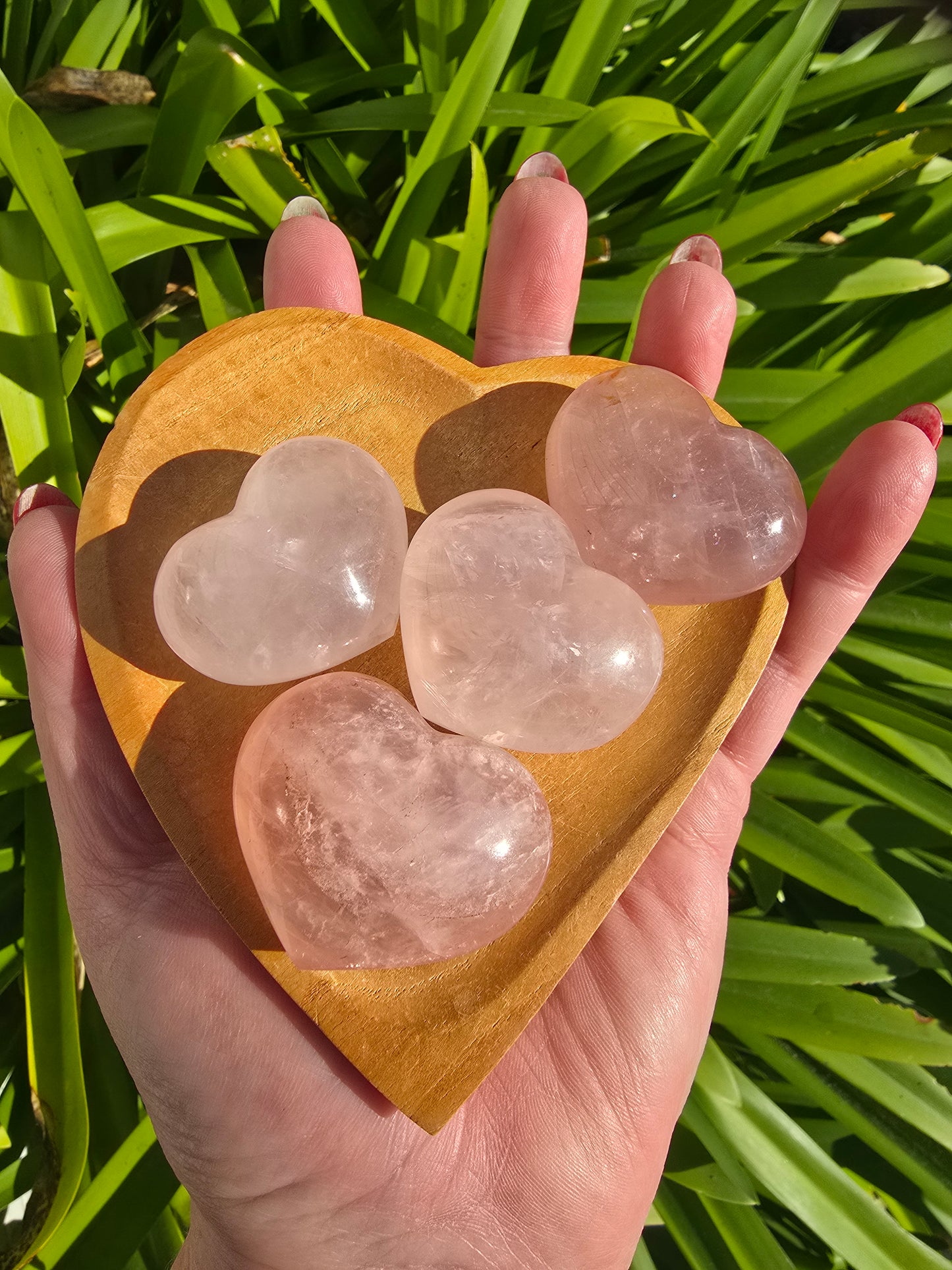 Rose Quartz Small Heart