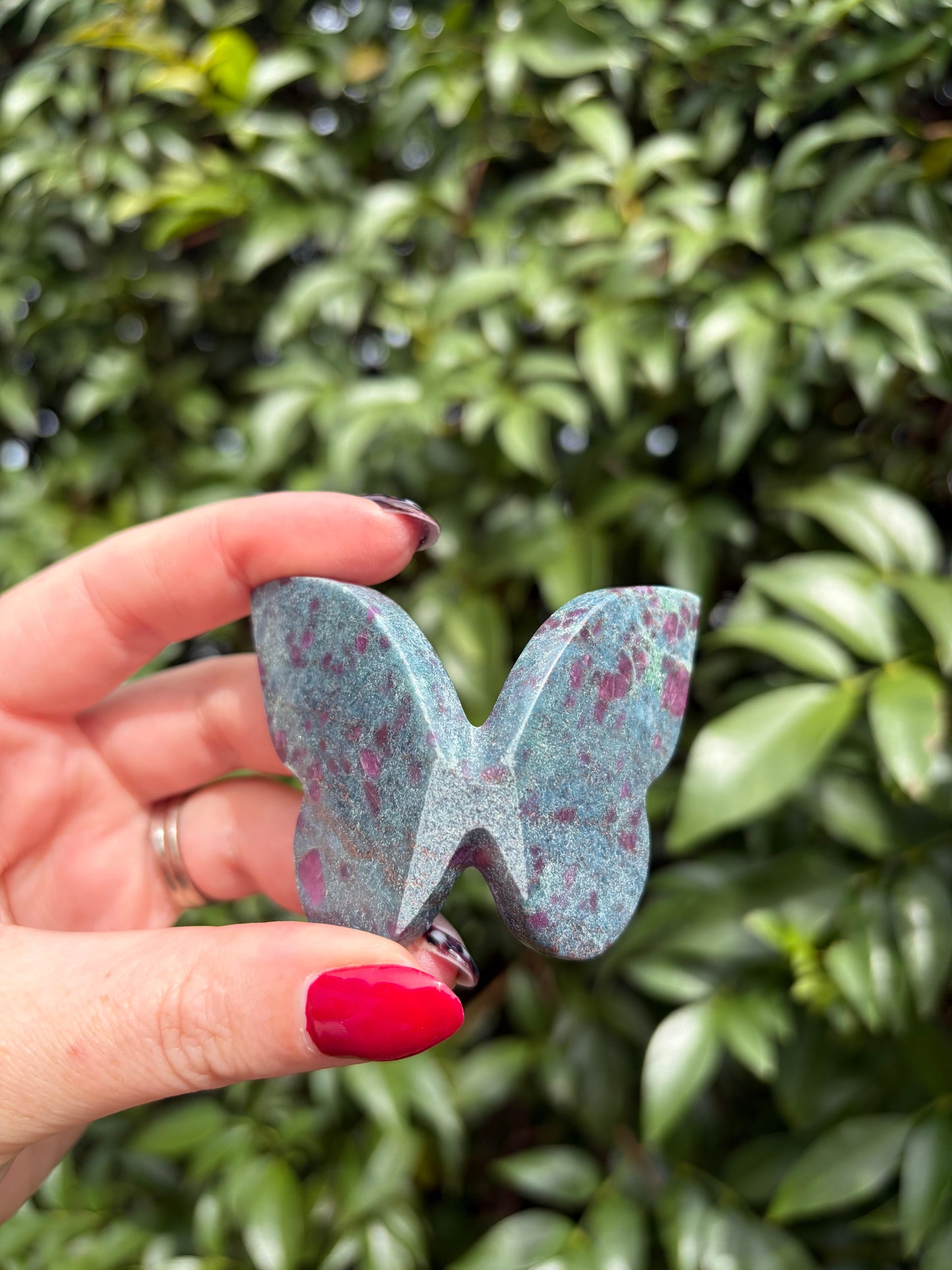 Ruby & Kyanite 3D Large Butterfly B