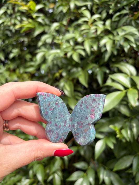 Ruby & Kyanite 3D Large Butterfly B