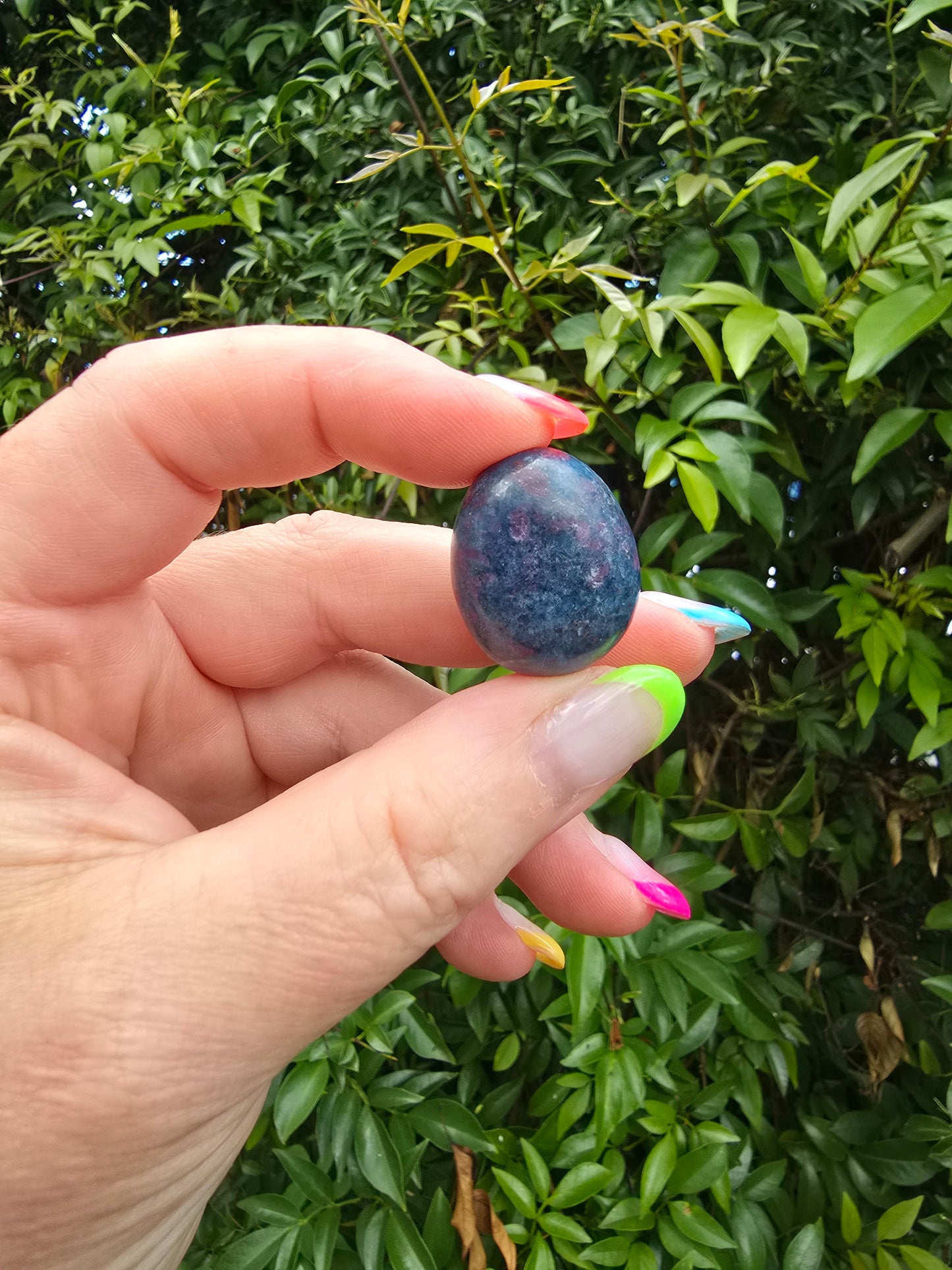 Ruby & Kyanite Medium Tumbled Stone