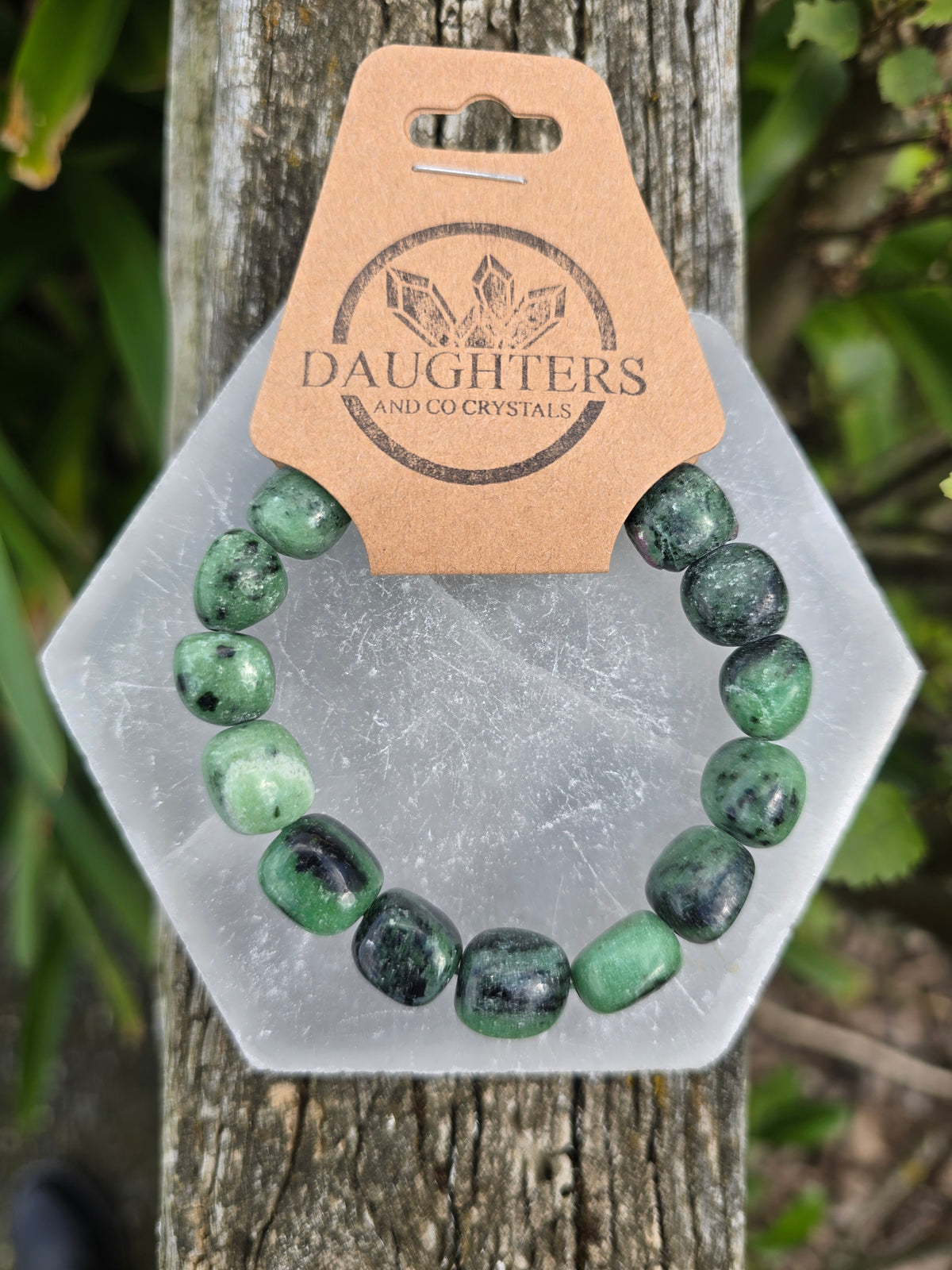 Ruby Zoisite | Nugget Bead Bracelet 10 mm