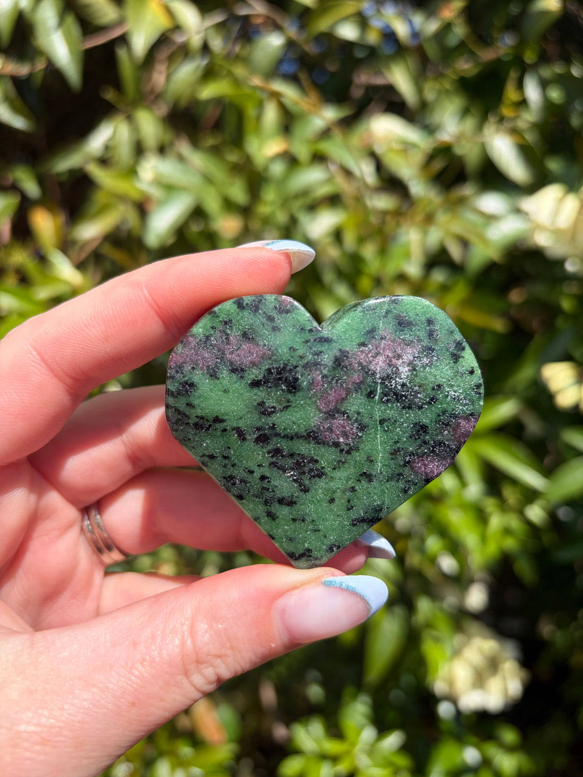 Ruby Zoisite Heart A
