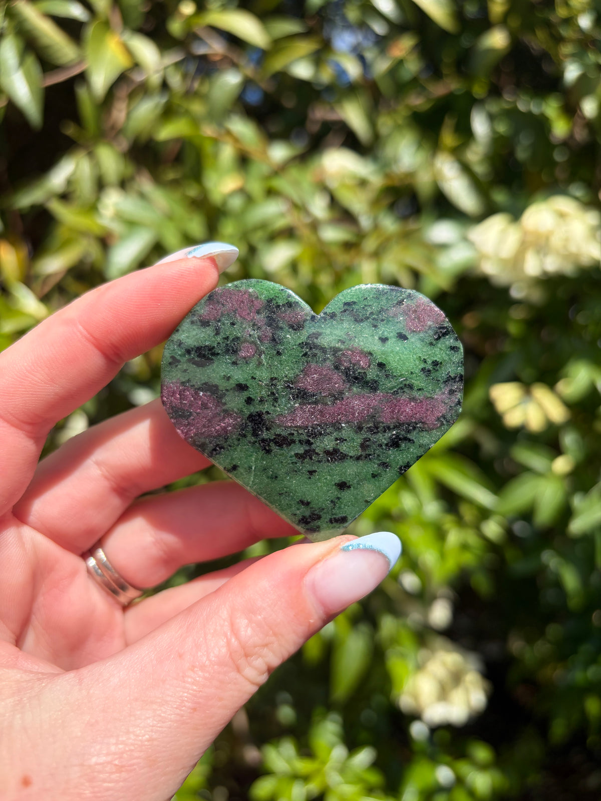 Ruby Zoisite Heart A