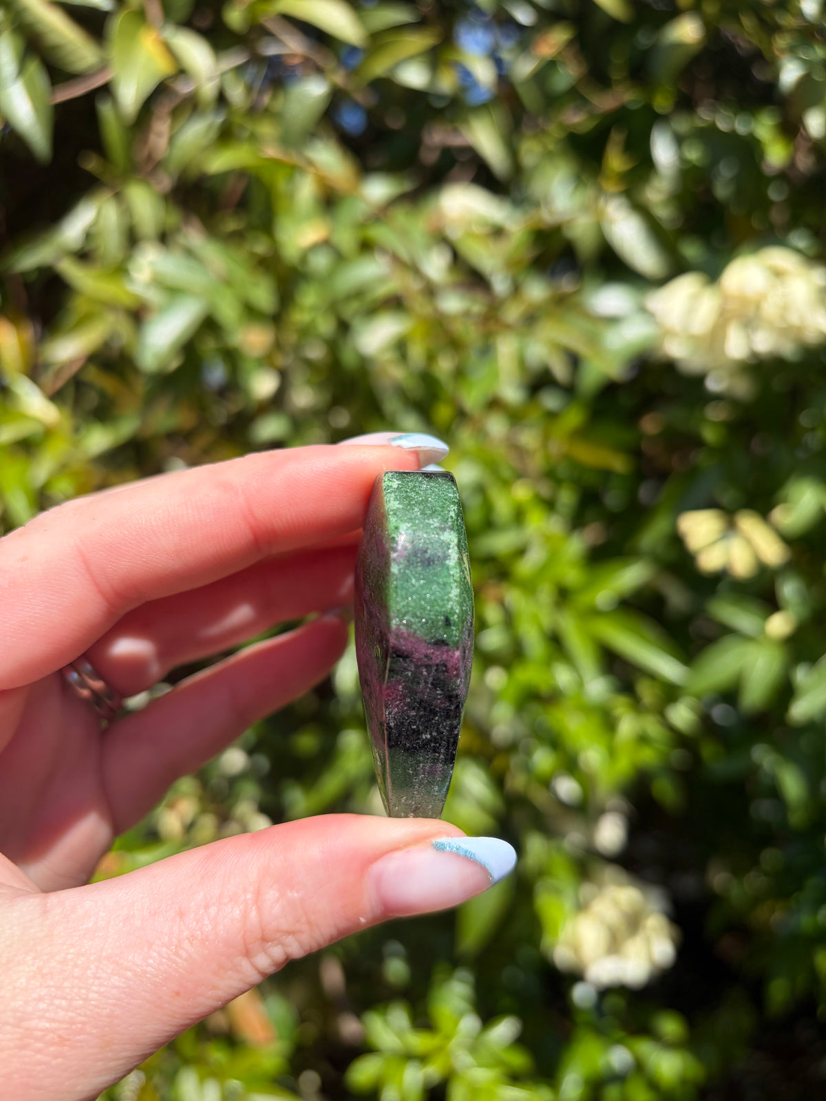 Ruby Zoisite Heart B