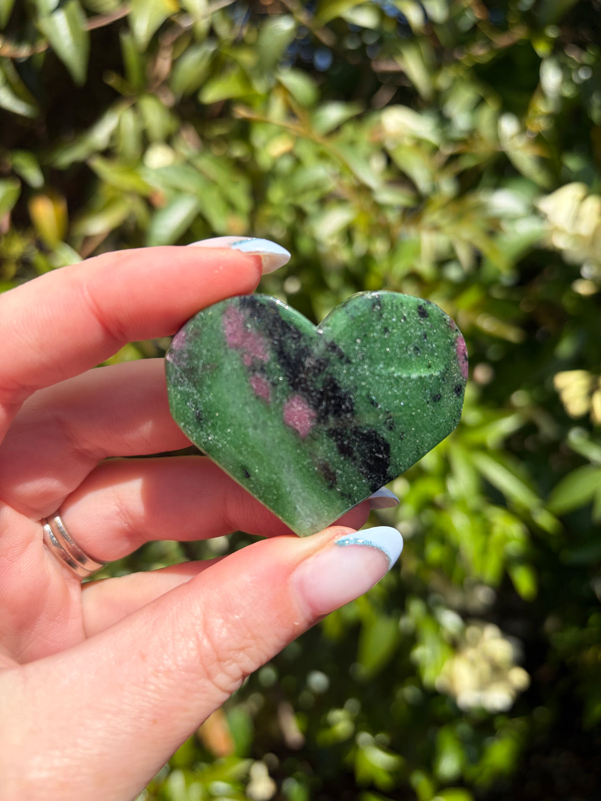 Ruby Zoisite Heart C